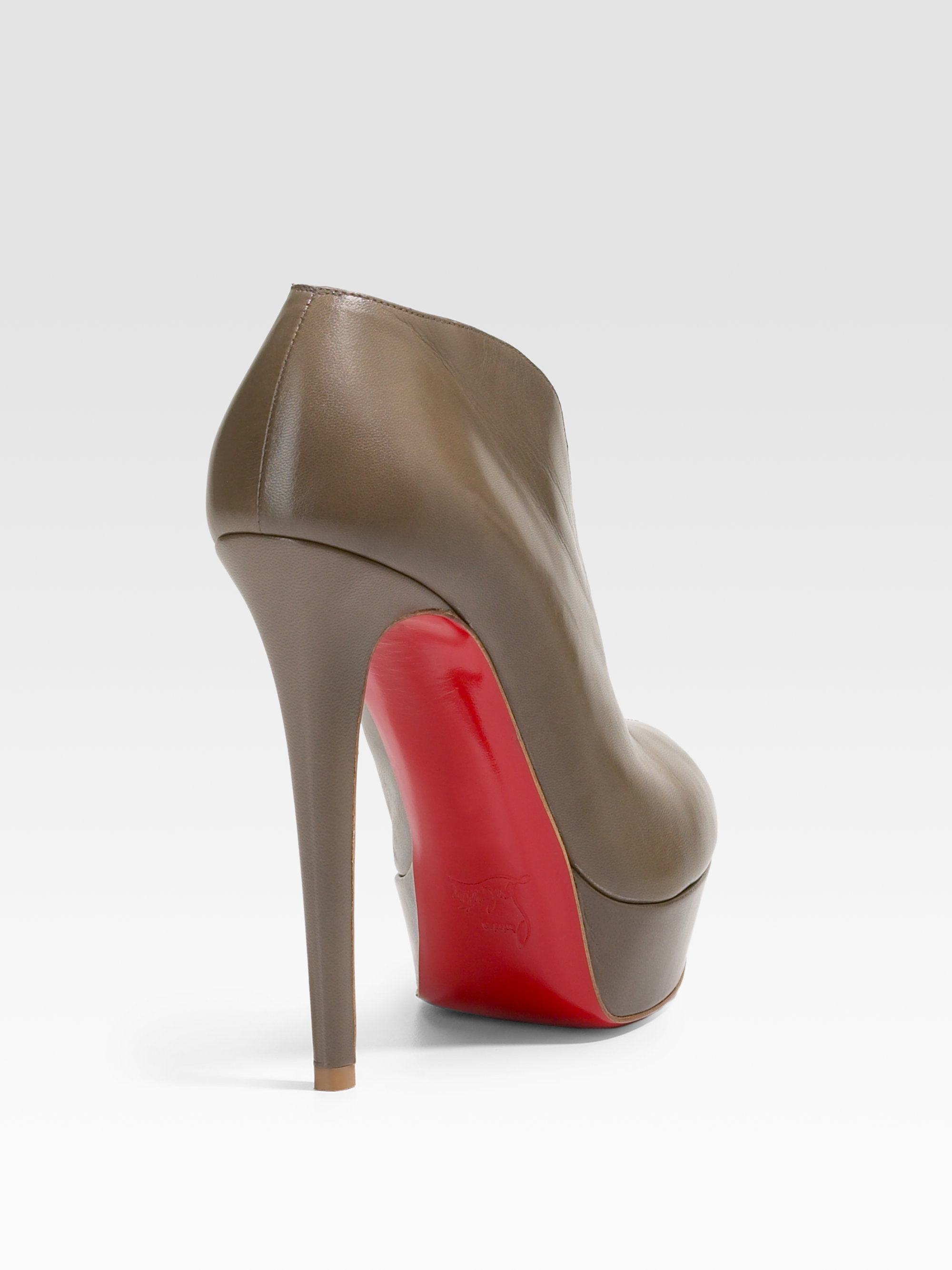 christian louboutin round-toe platform Miss Fast booties ...