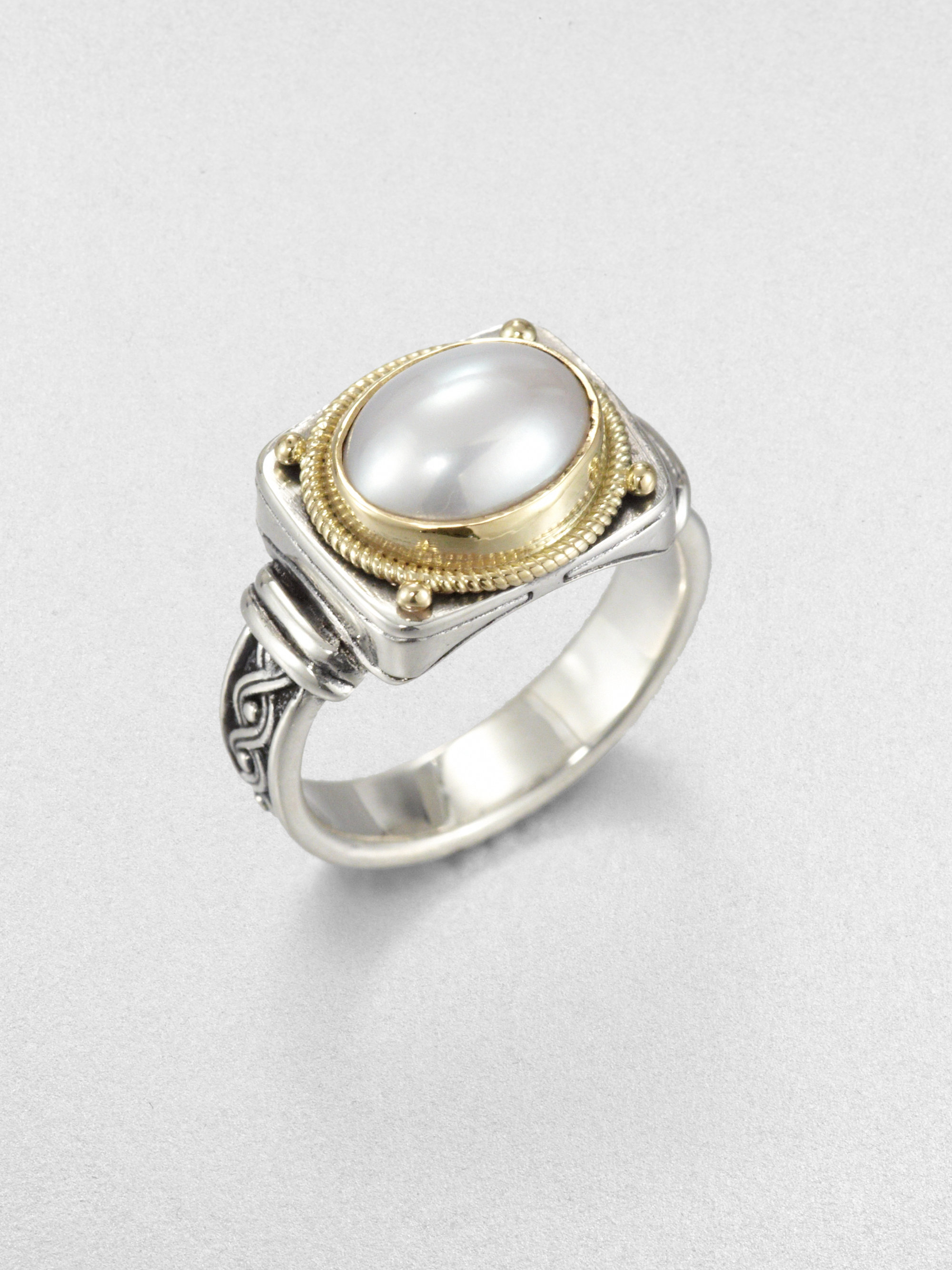 Konstantino Freshwater Pearl  Sterling Silver  and 18k 