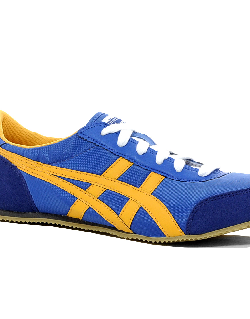 Onitsuka Tiger Nylon Track Trainers in Blue for Men - Lyst
