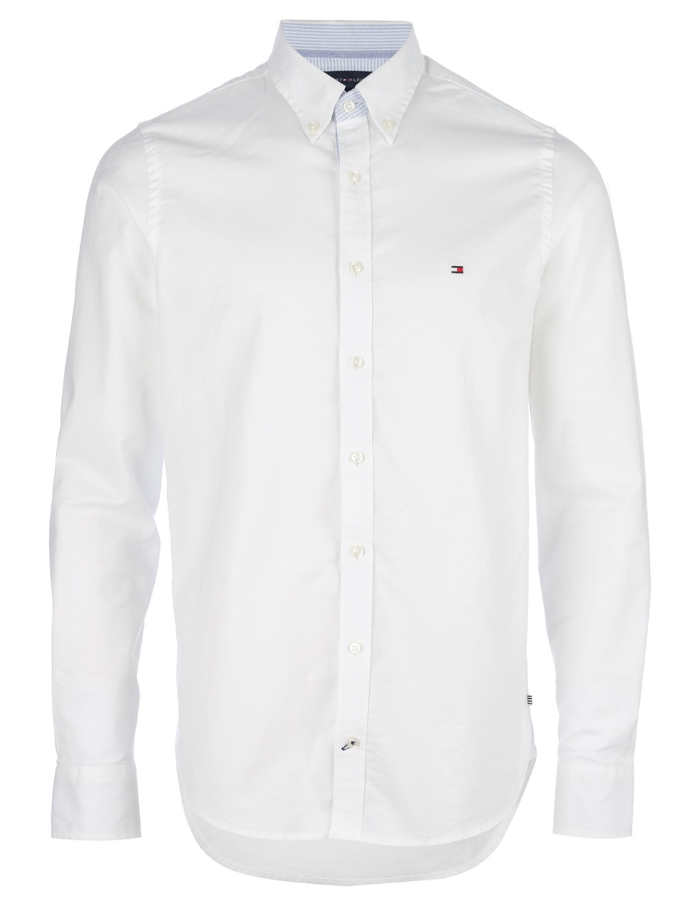 tommy hilfiger white button down shirt