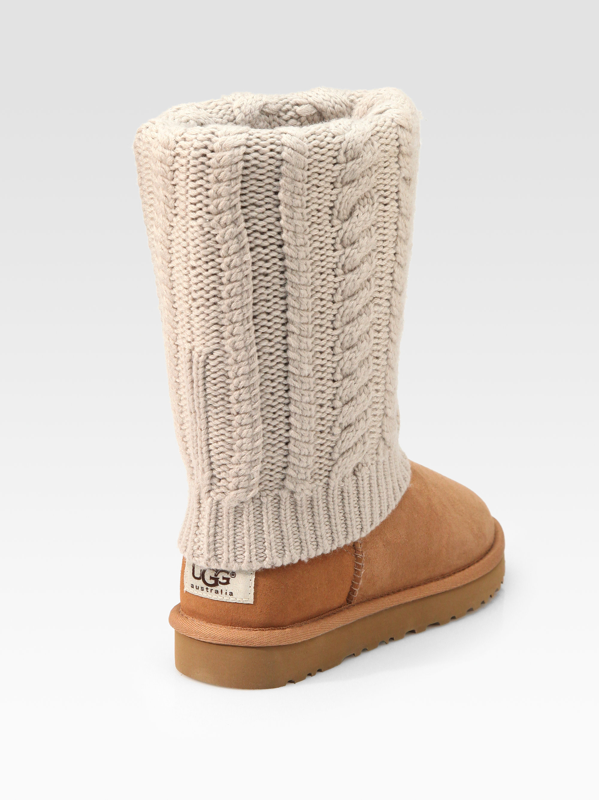 cable knit uggs