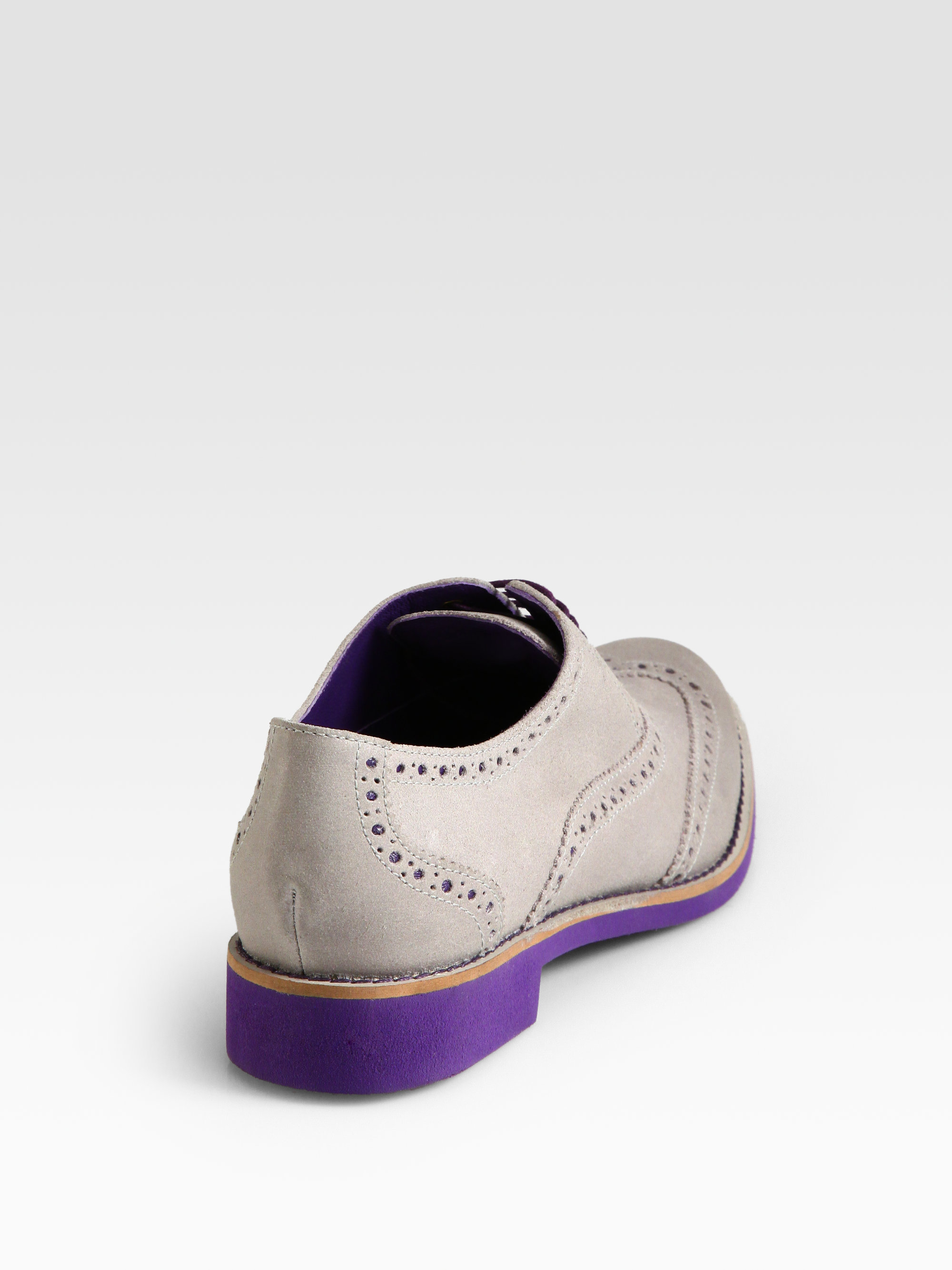 cole haan suede wingtip