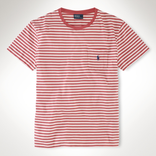 ralph lauren red striped shirt