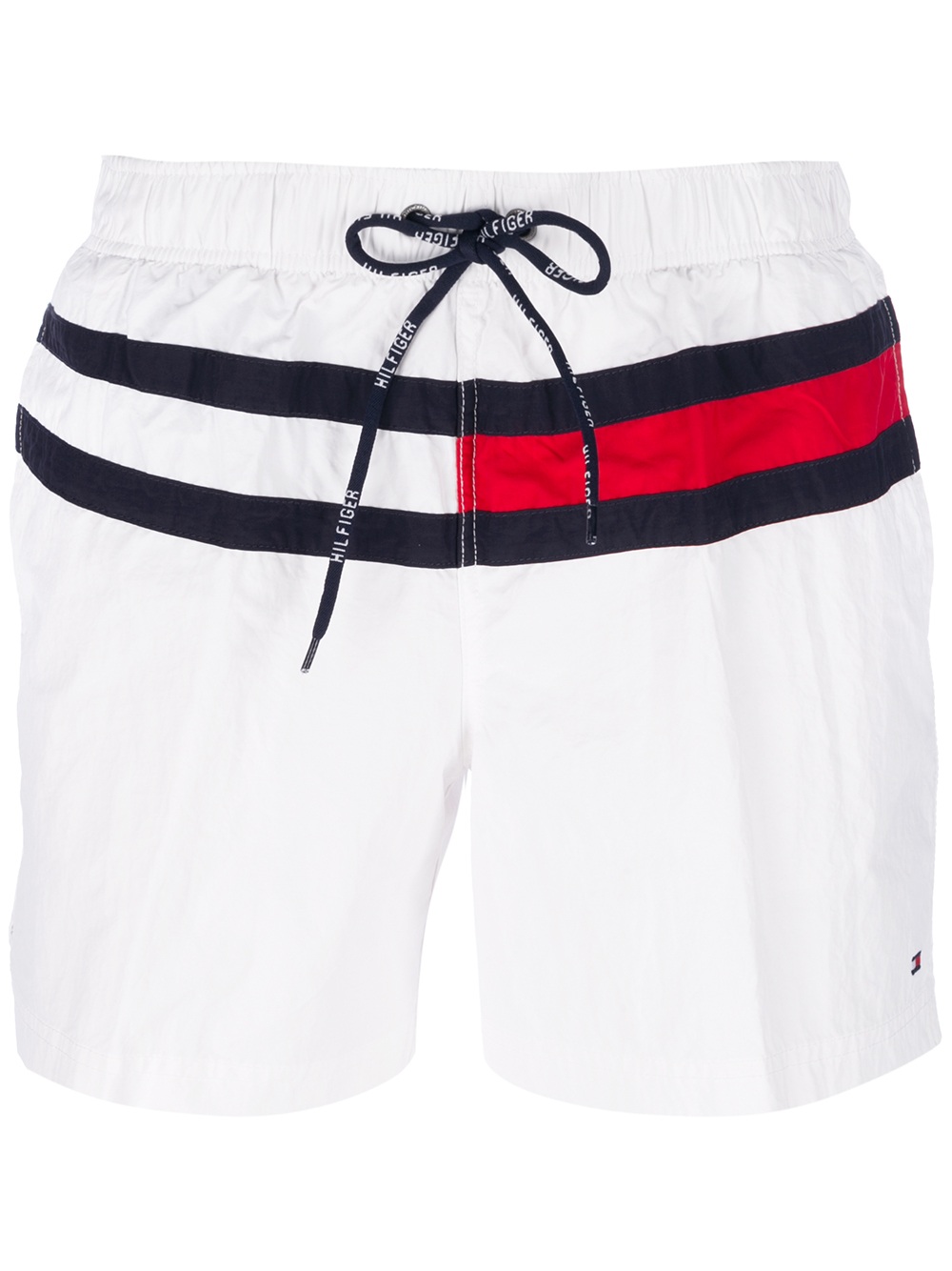 white tommy hilfiger swim shorts