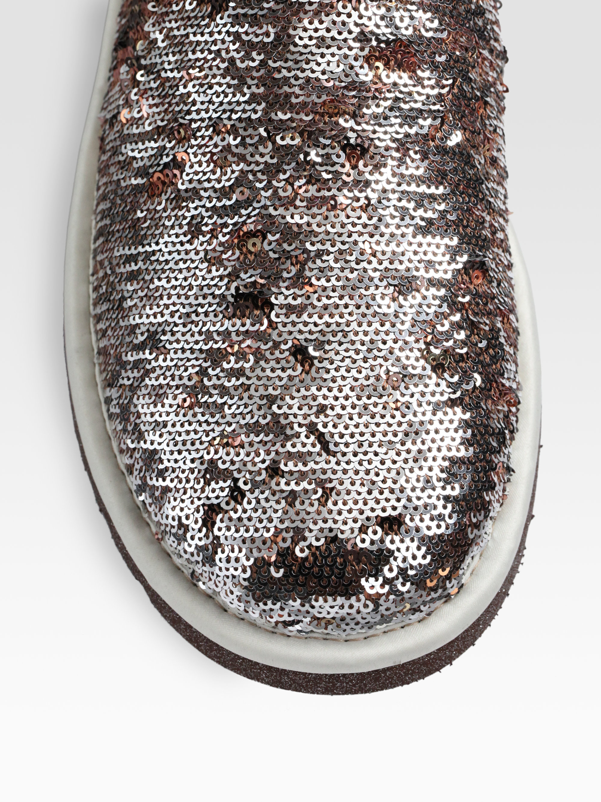 ugg classic short sequin boot black
