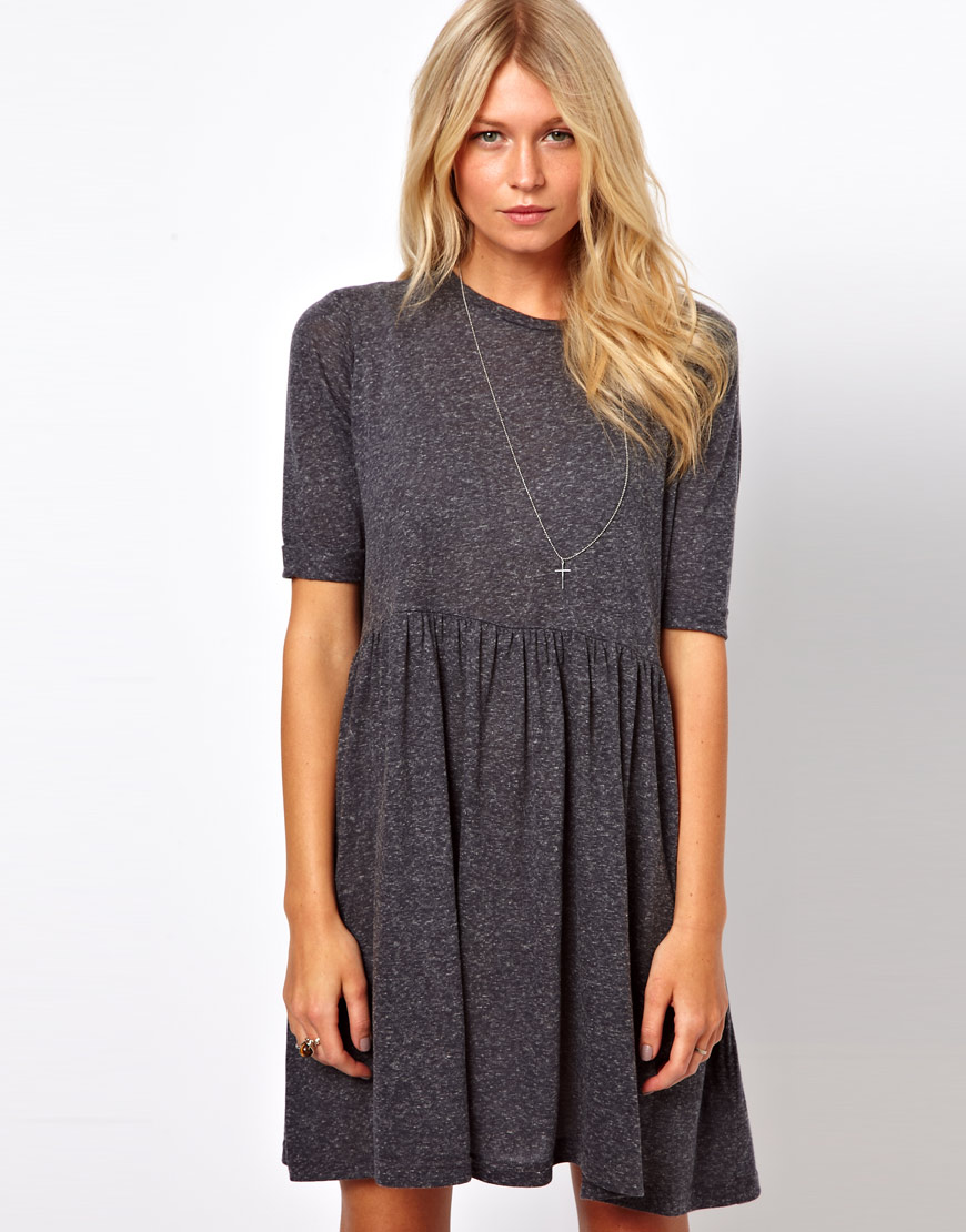 grey smock dress