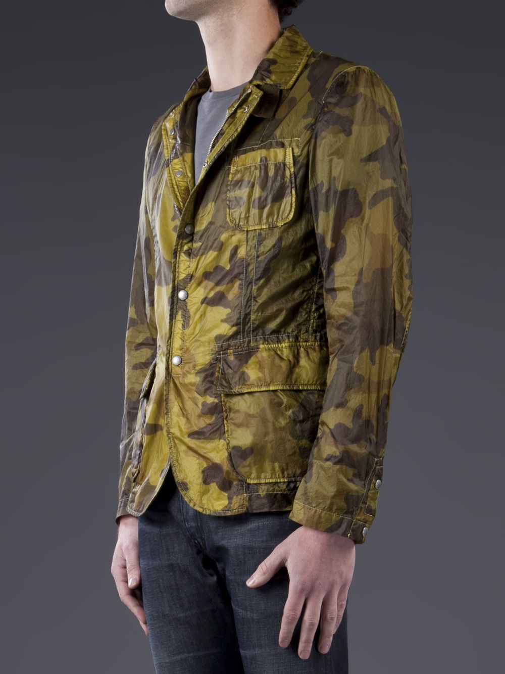 Lyst C p company Camo Blazer Jacket in Green for Men