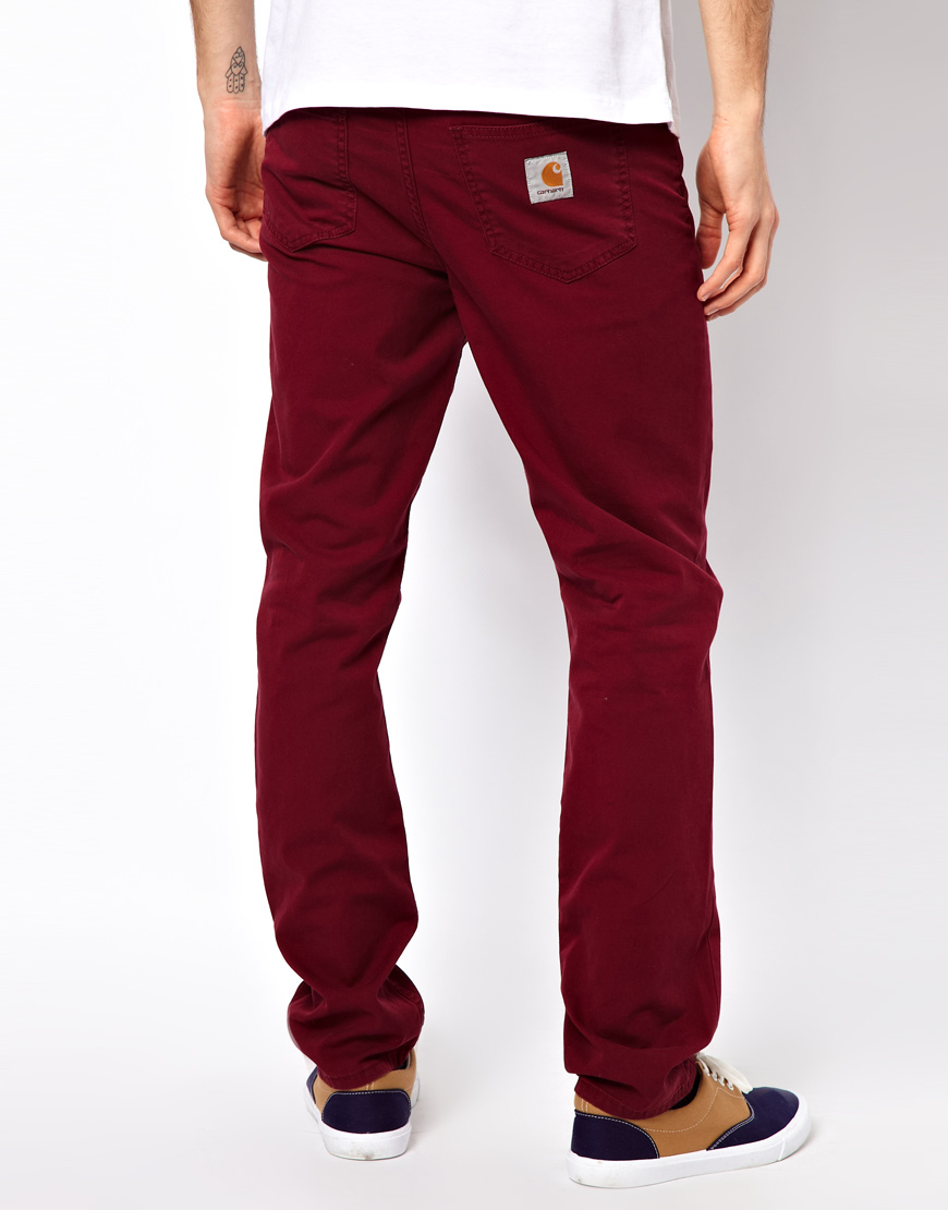 Carhartt Slam Pant in Red for Men - Lyst