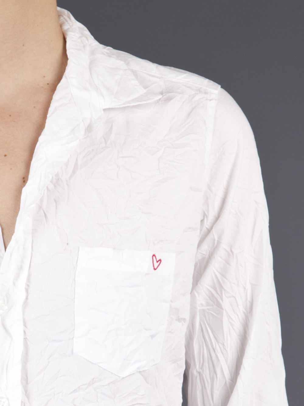 Frank Eileen Crinkled Barry Shirt In White Lyst Frank Eileen Crinkled Barry Shirt In White Lyst