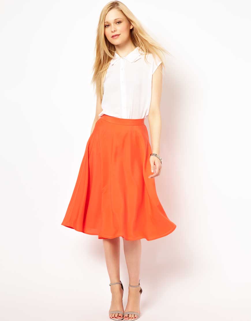 ekeze light pleated midi skirt