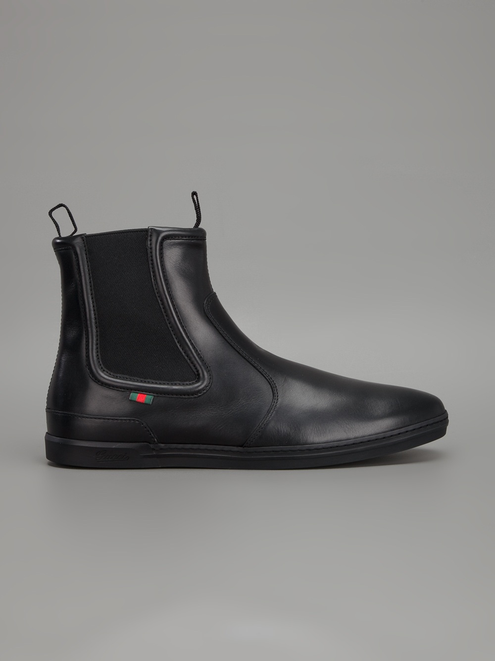 Gucci Sporty Chelsea Boot in Black for Men | Lyst