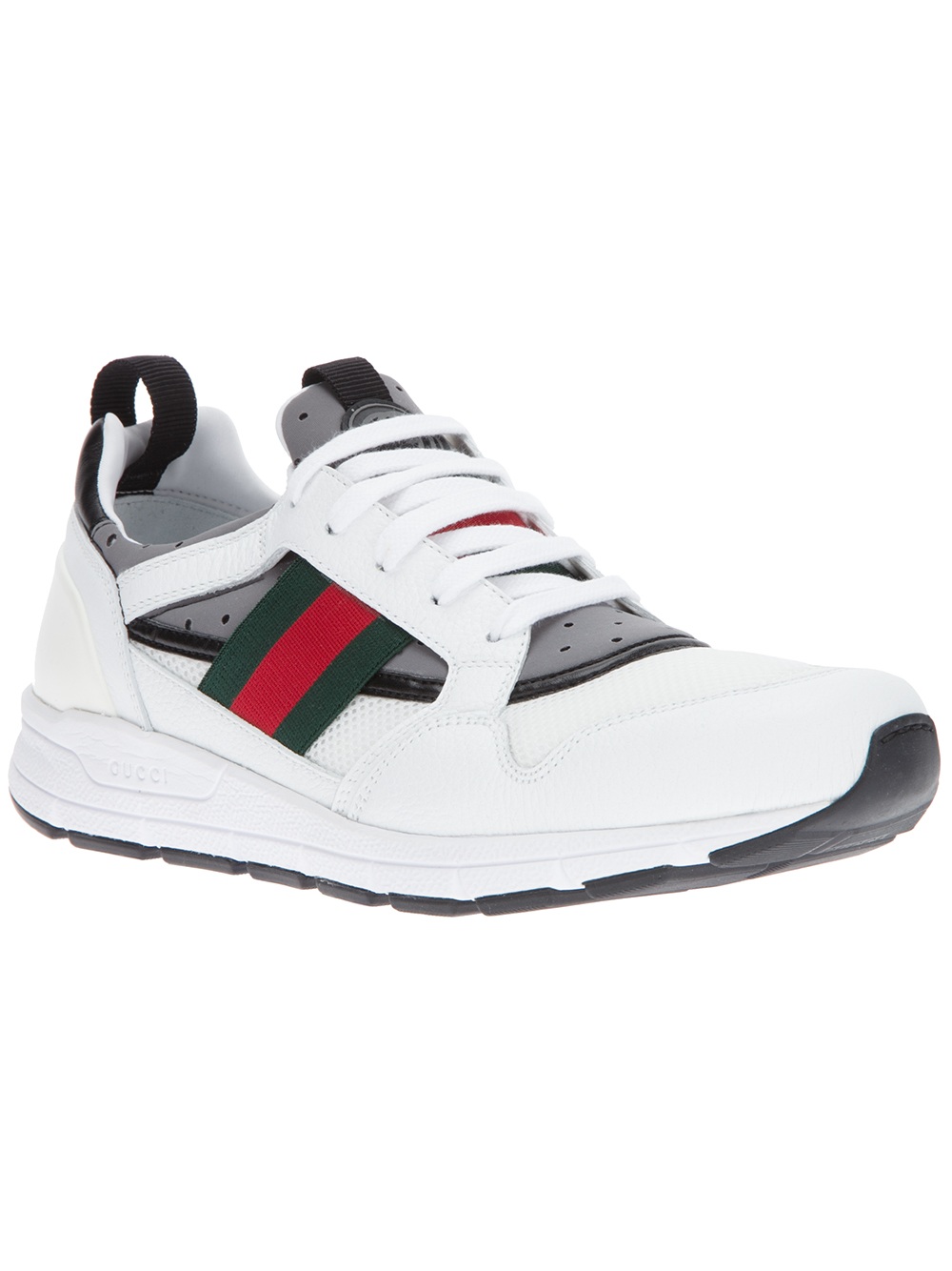 Lyst - Gucci Running Trainer in White for Men