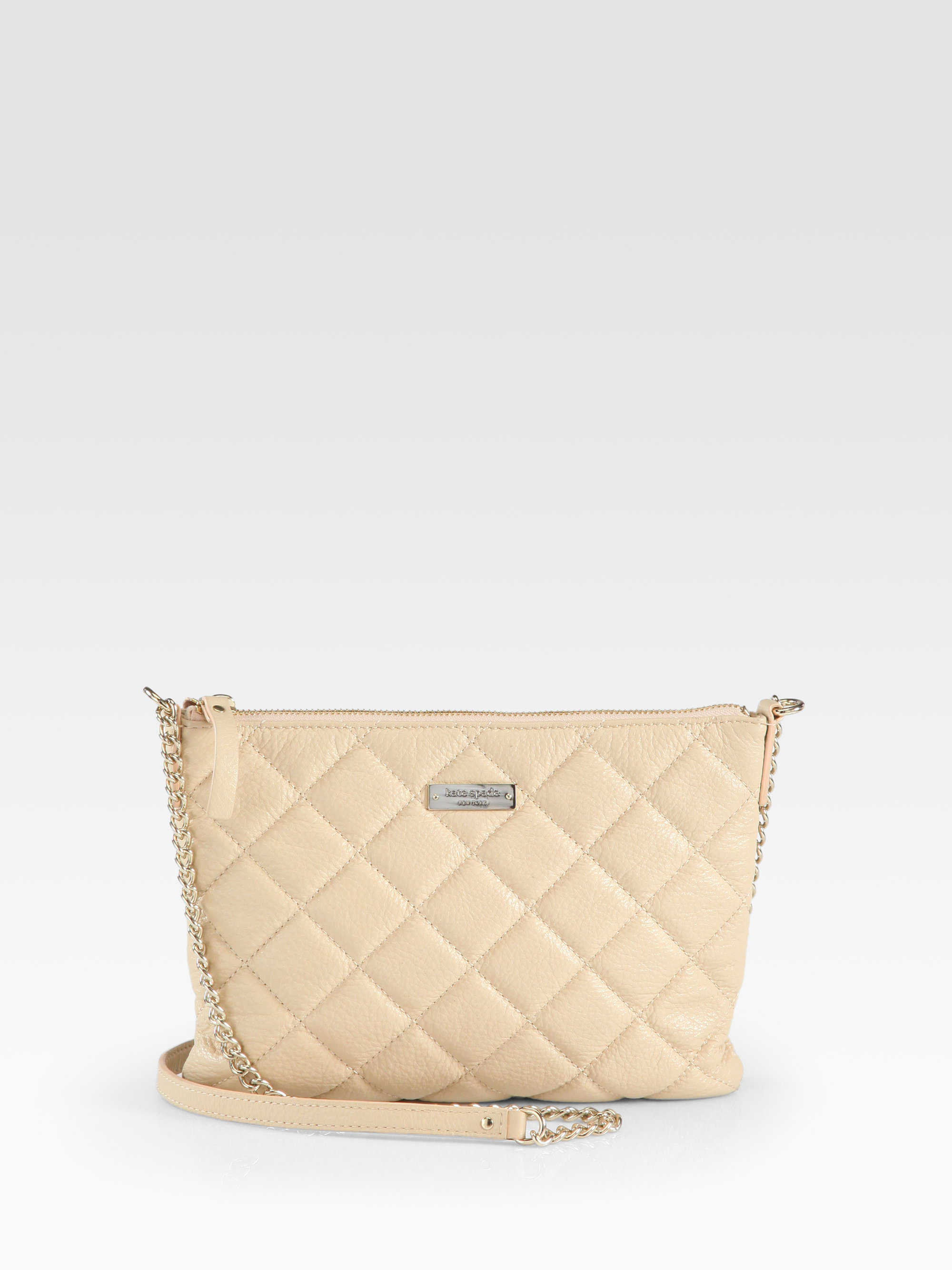 Kate spade new york Gold Coast Ginnie Quilted Crossbody Bag in Natural