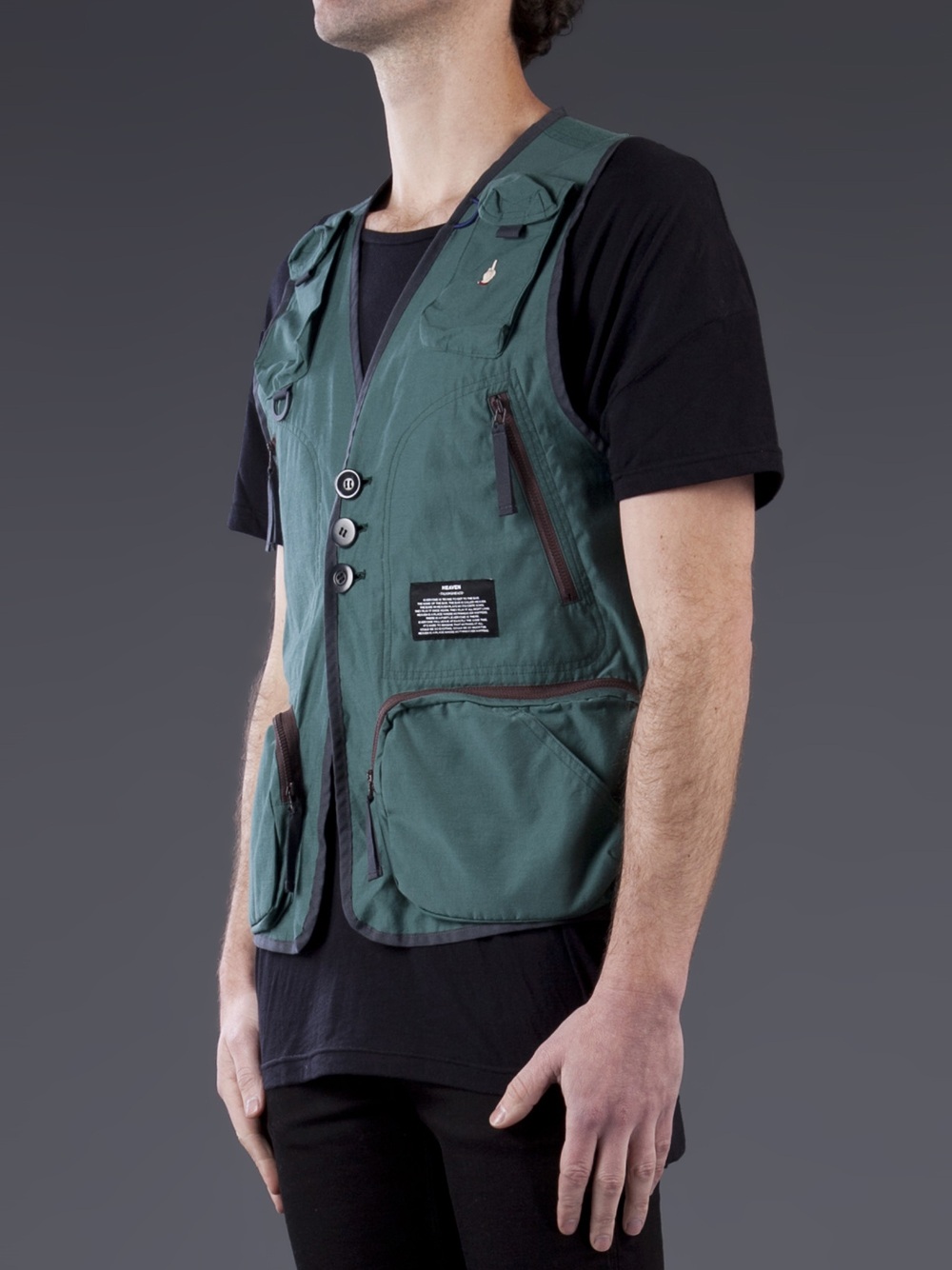 Undercover Utility Vest in Green for Men (emerald) Lyst