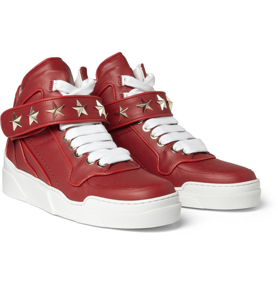 all red givenchy sneakers