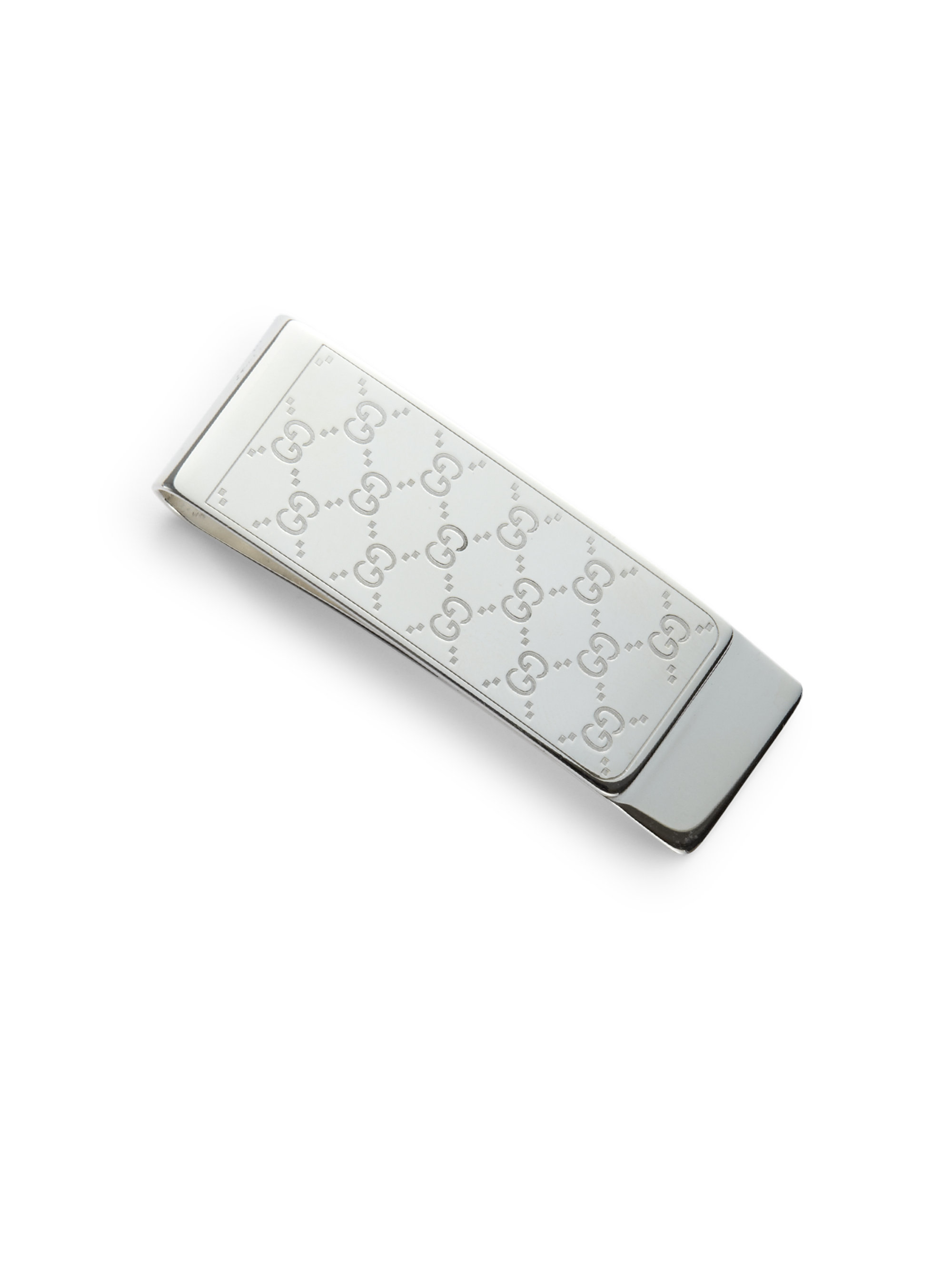 løfte Mængde penge syreindhold Gucci Sterling Silver Icon Money Clip in Metallic for Men - Lyst