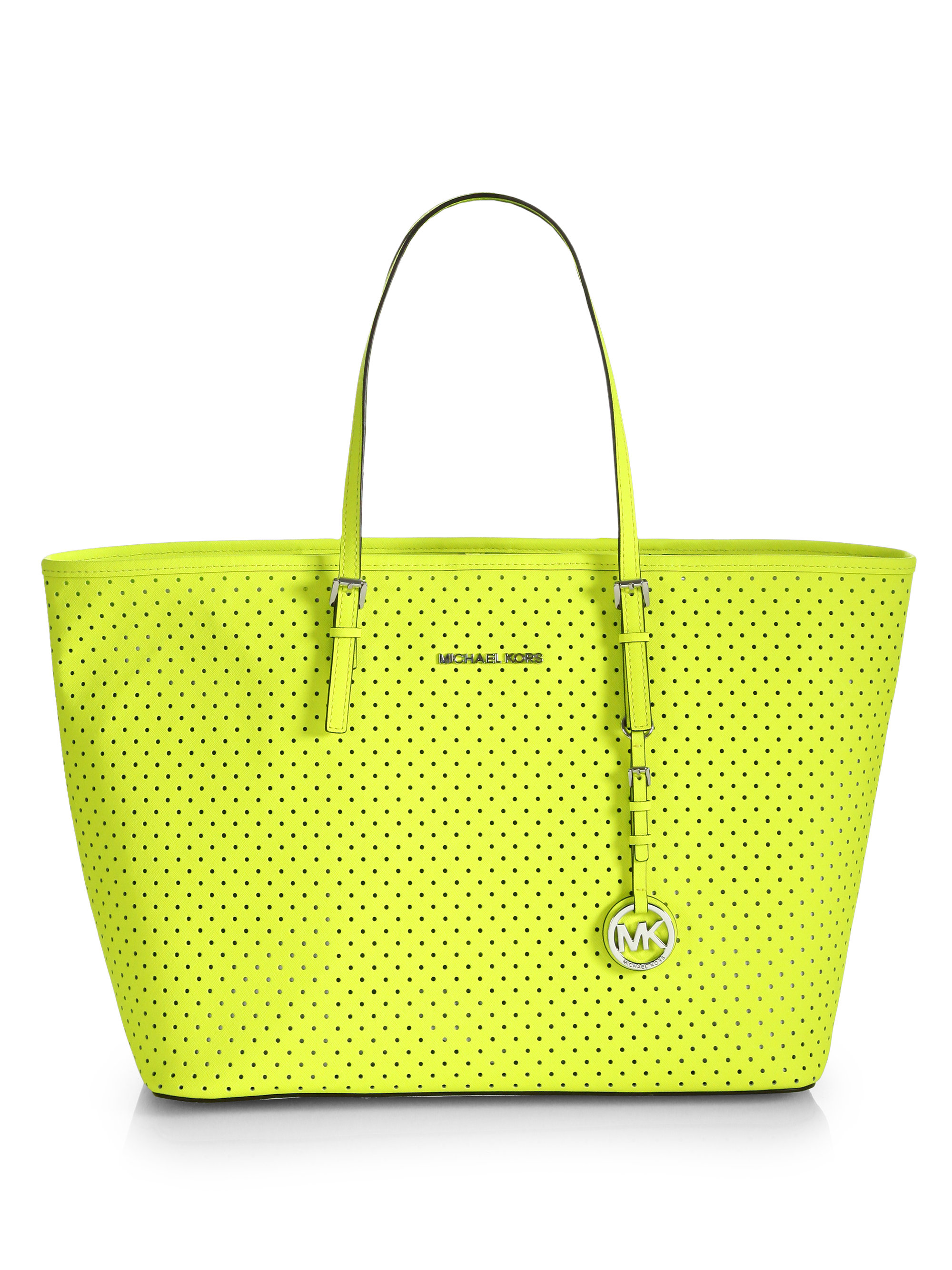 Michael Michael Kors Medium Travel Tote Bag in Yellow (neon yellow) | Lyst