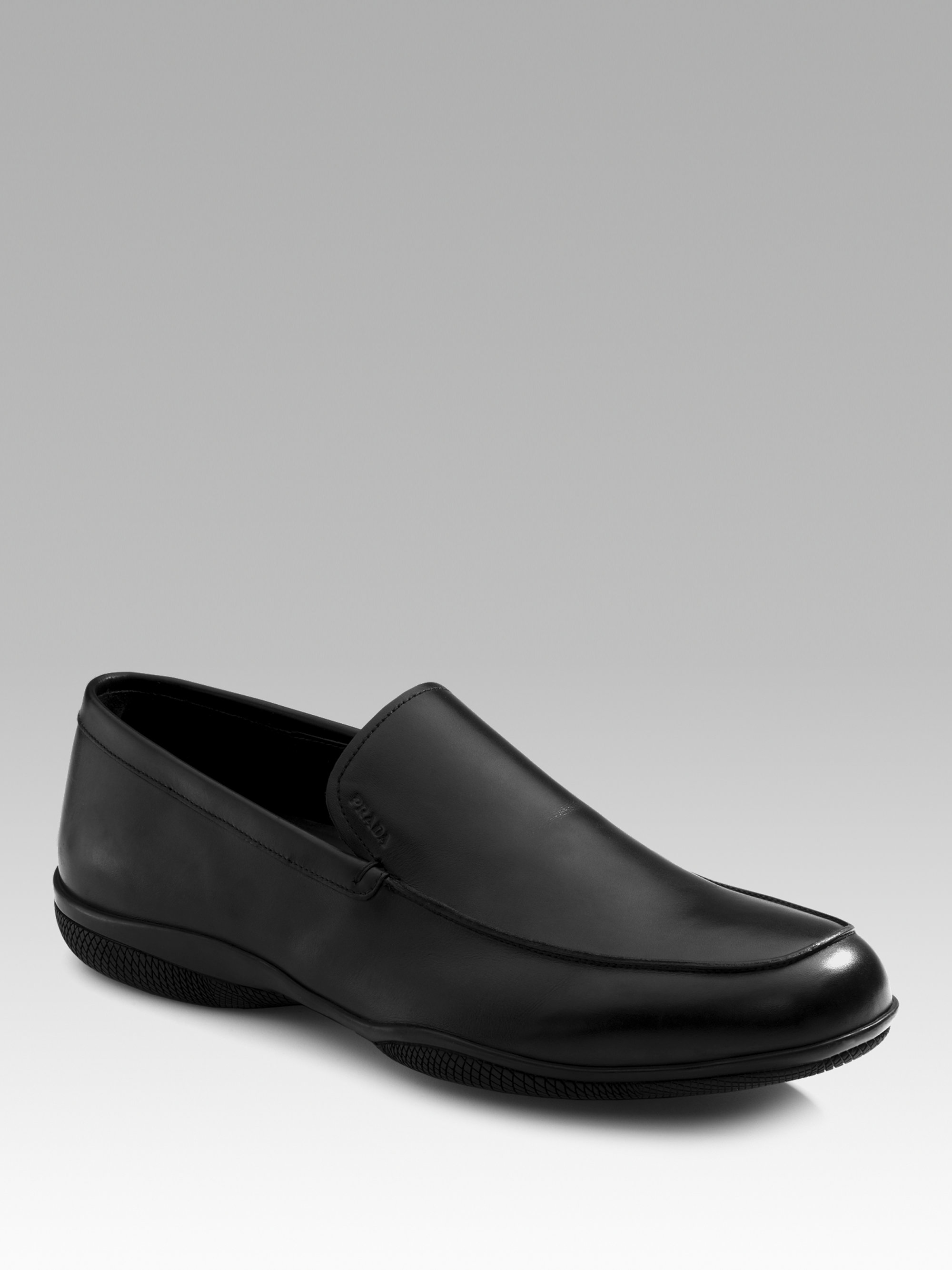 black loafers mens designer