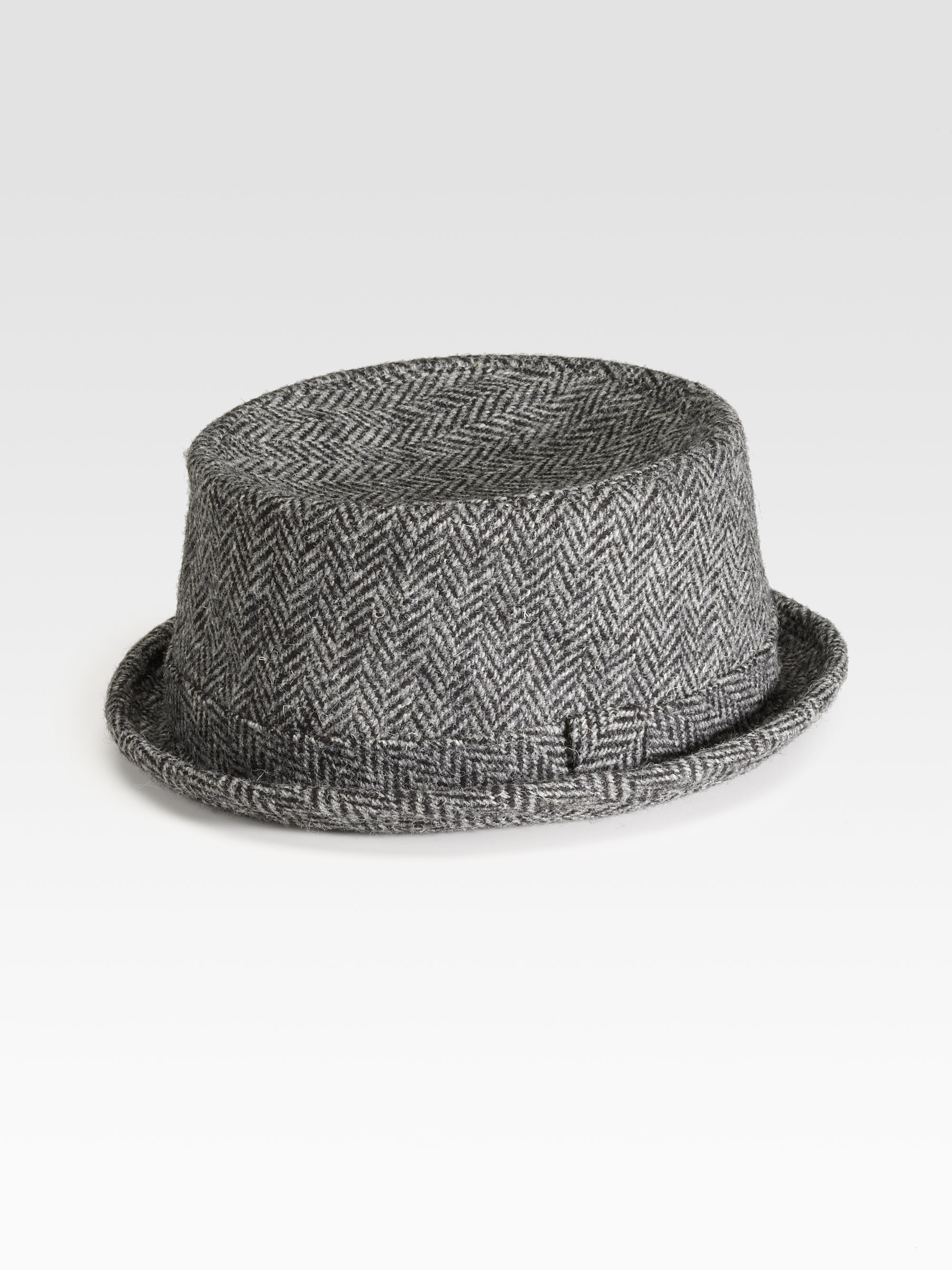 gray pork pie hat