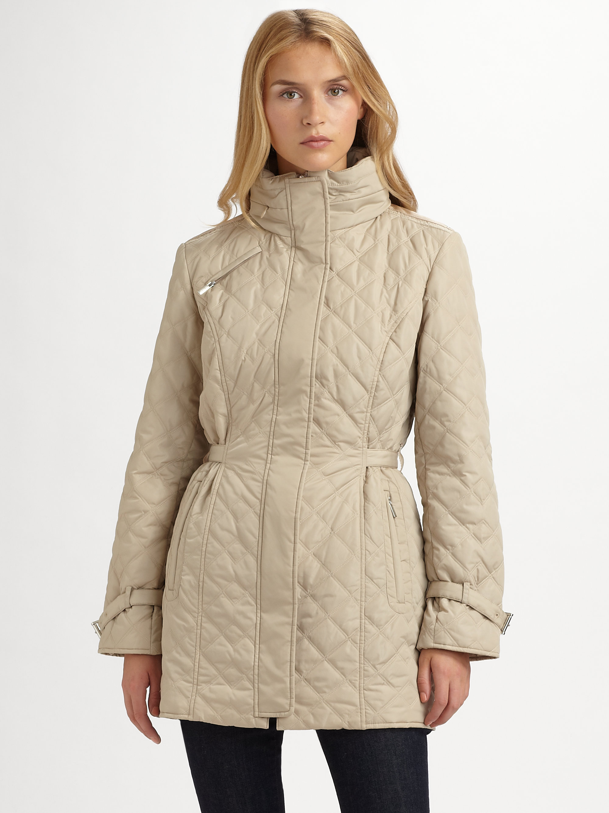 Rainforest Quilted Jacket in Gold (champagne) | Lyst