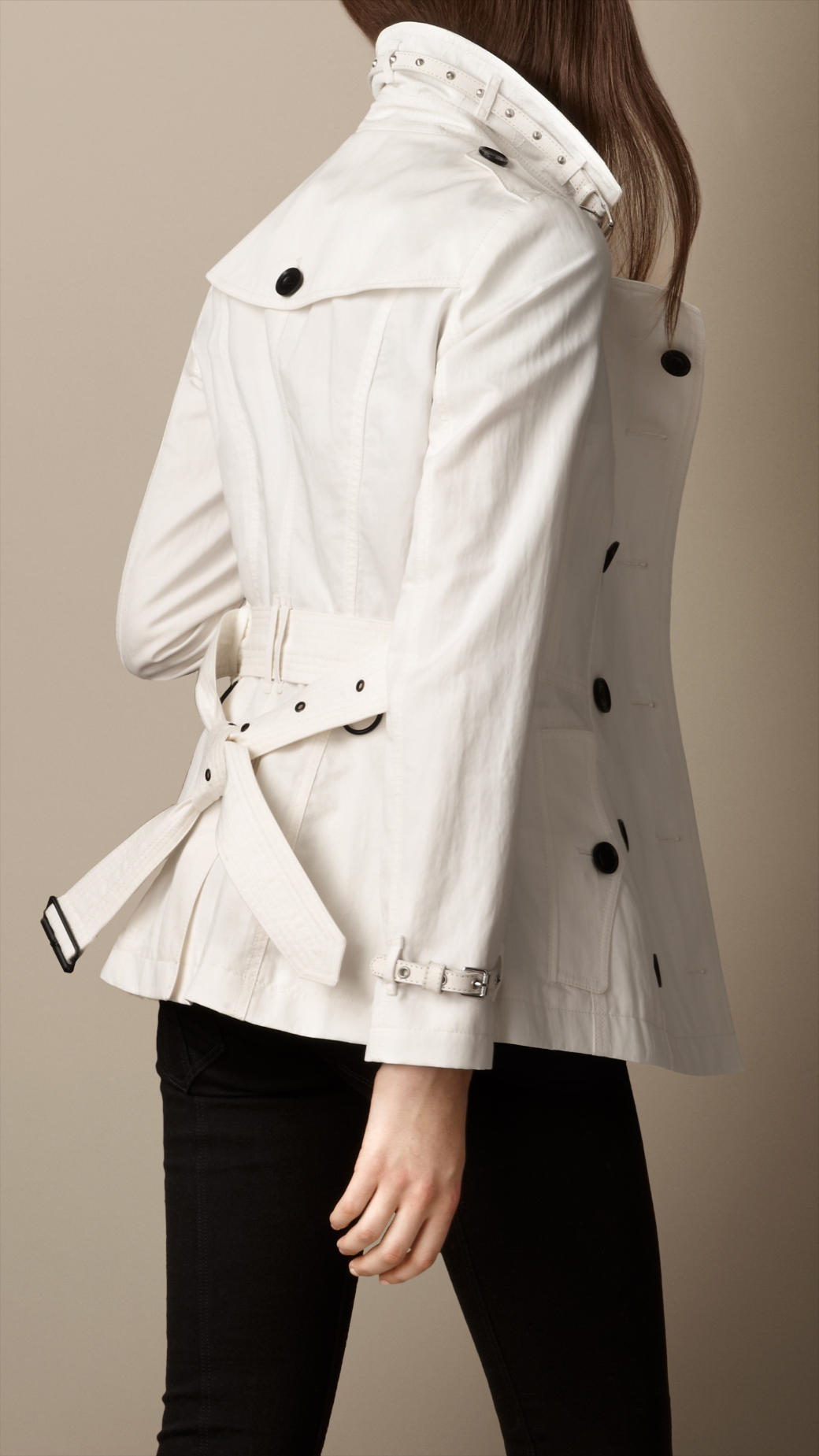 white short trench coat