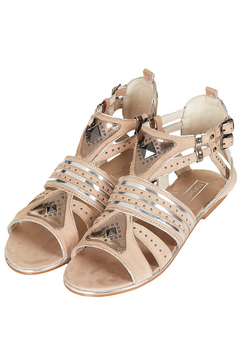 nude gladiator sandals
