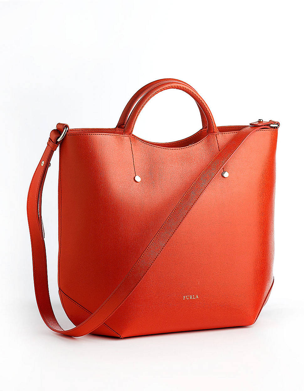 Furla Arianna Leather Tote Bag in Red - Lyst