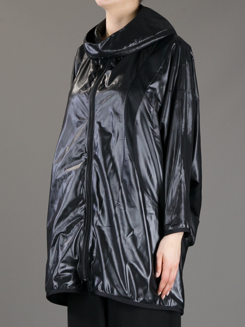 Junya Watanabe Oversized Hooded Rain Coat in Black - Lyst