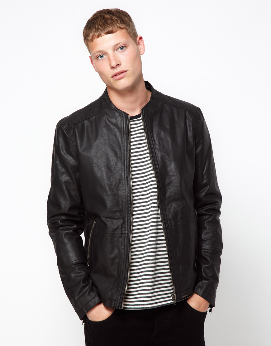 barneys leather jacket mens
