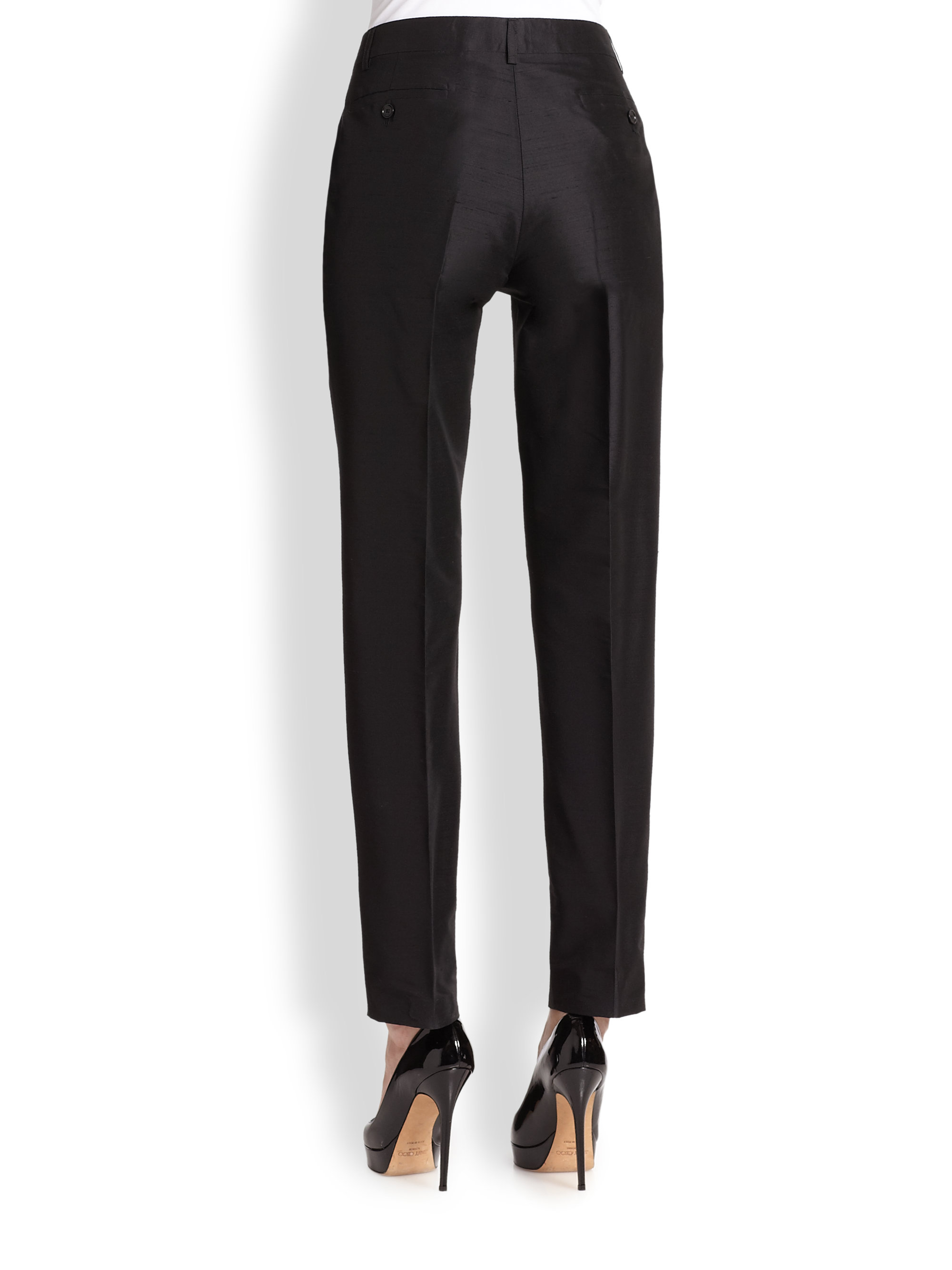 silk pattern pants