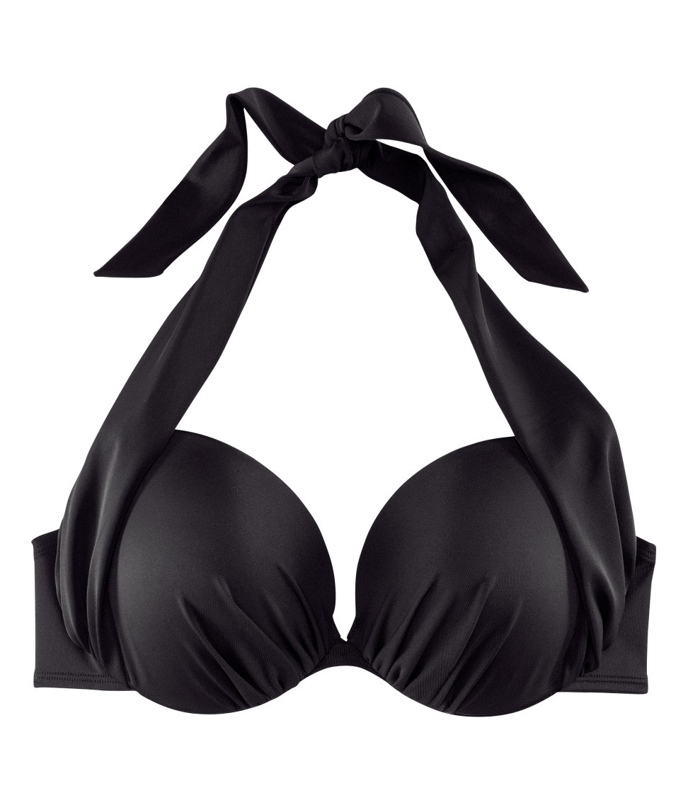 H&M Super Pushup Bikini Top in Black - Lyst