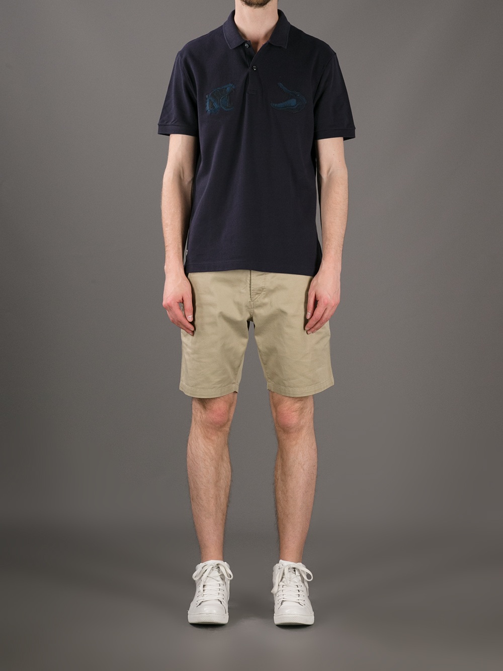 ive Crocodile Versus Tiger Polo Shirt 