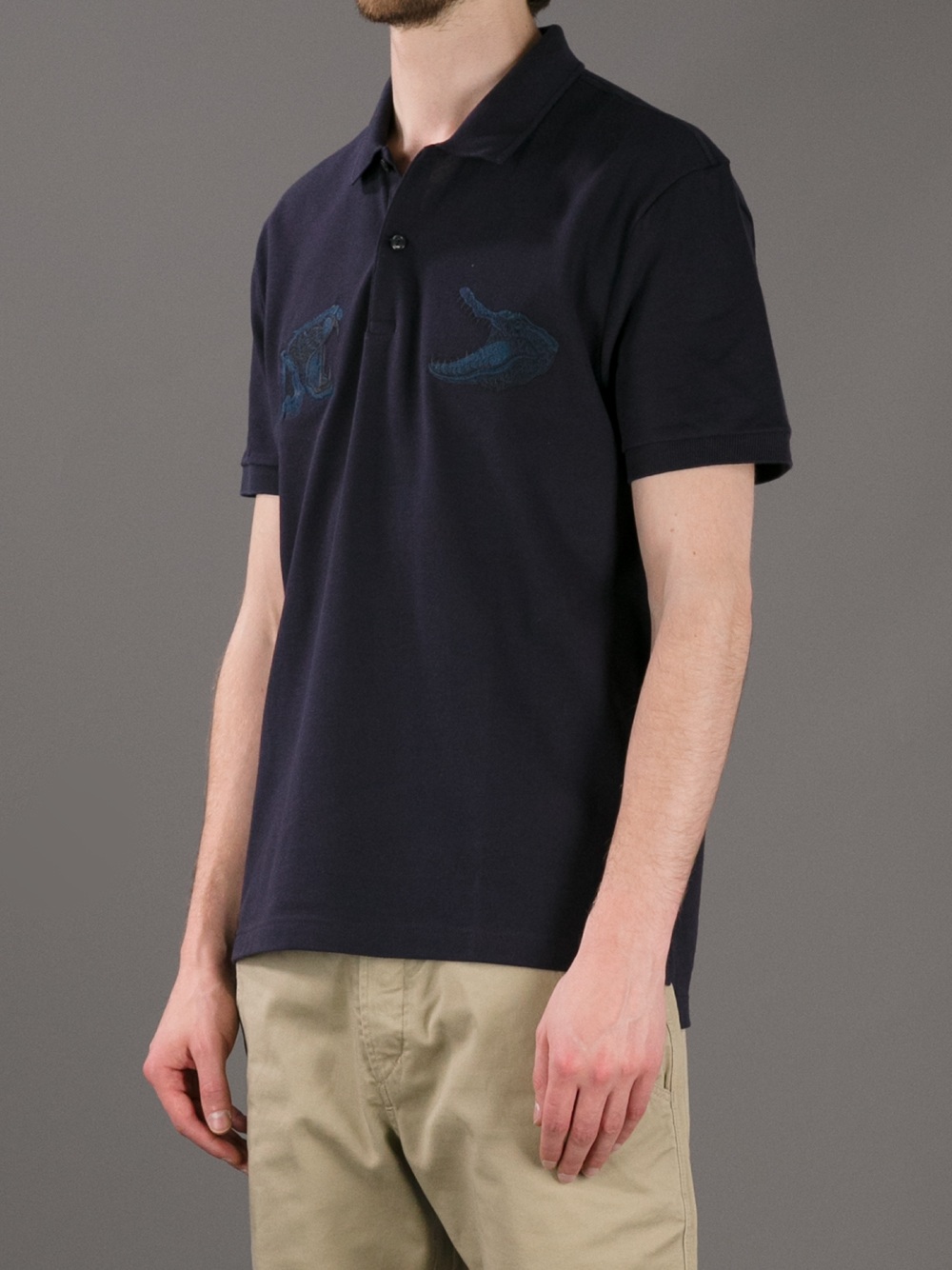 ive Crocodile Versus Tiger Polo Shirt 