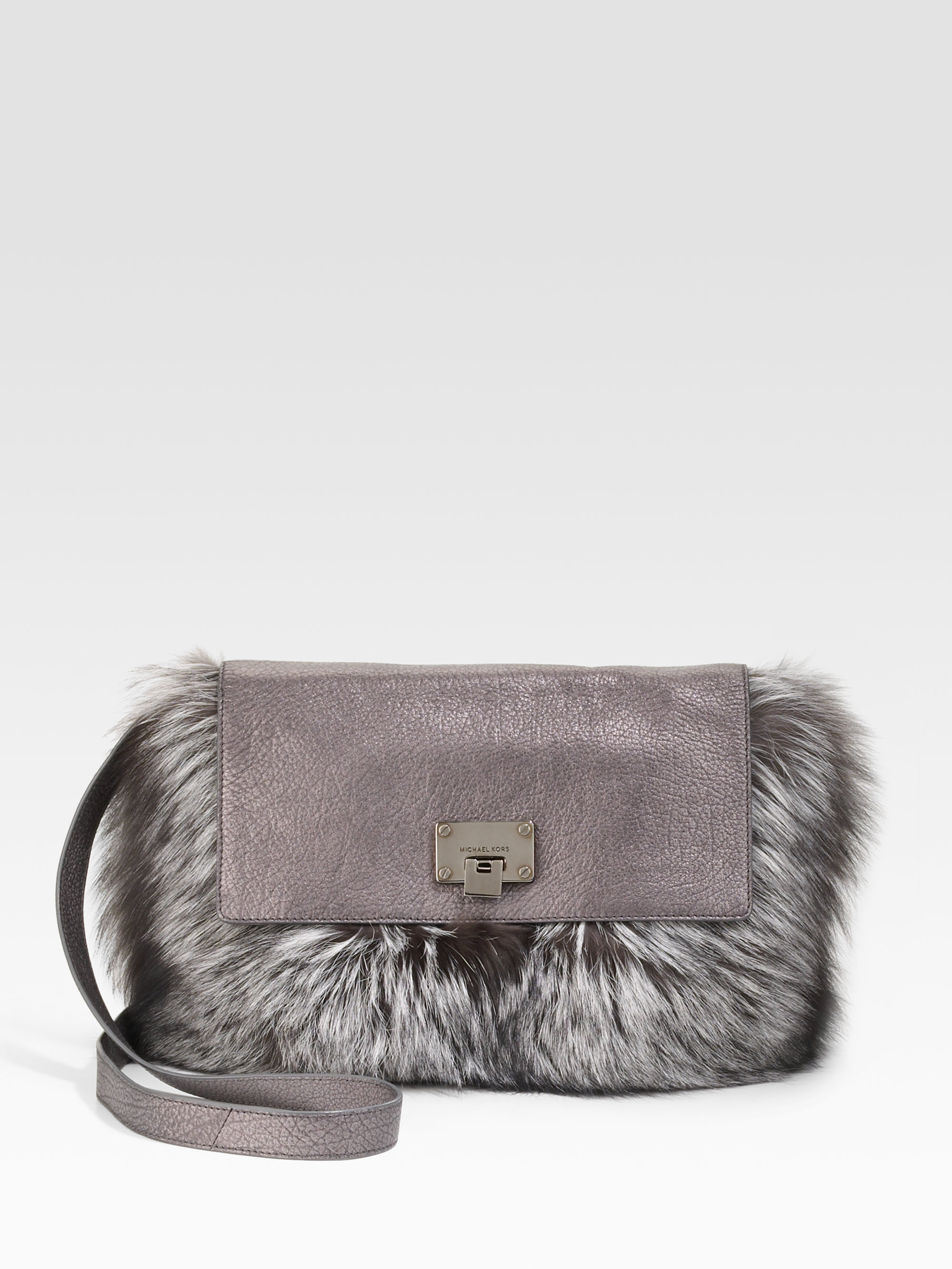 fox fur handbag
