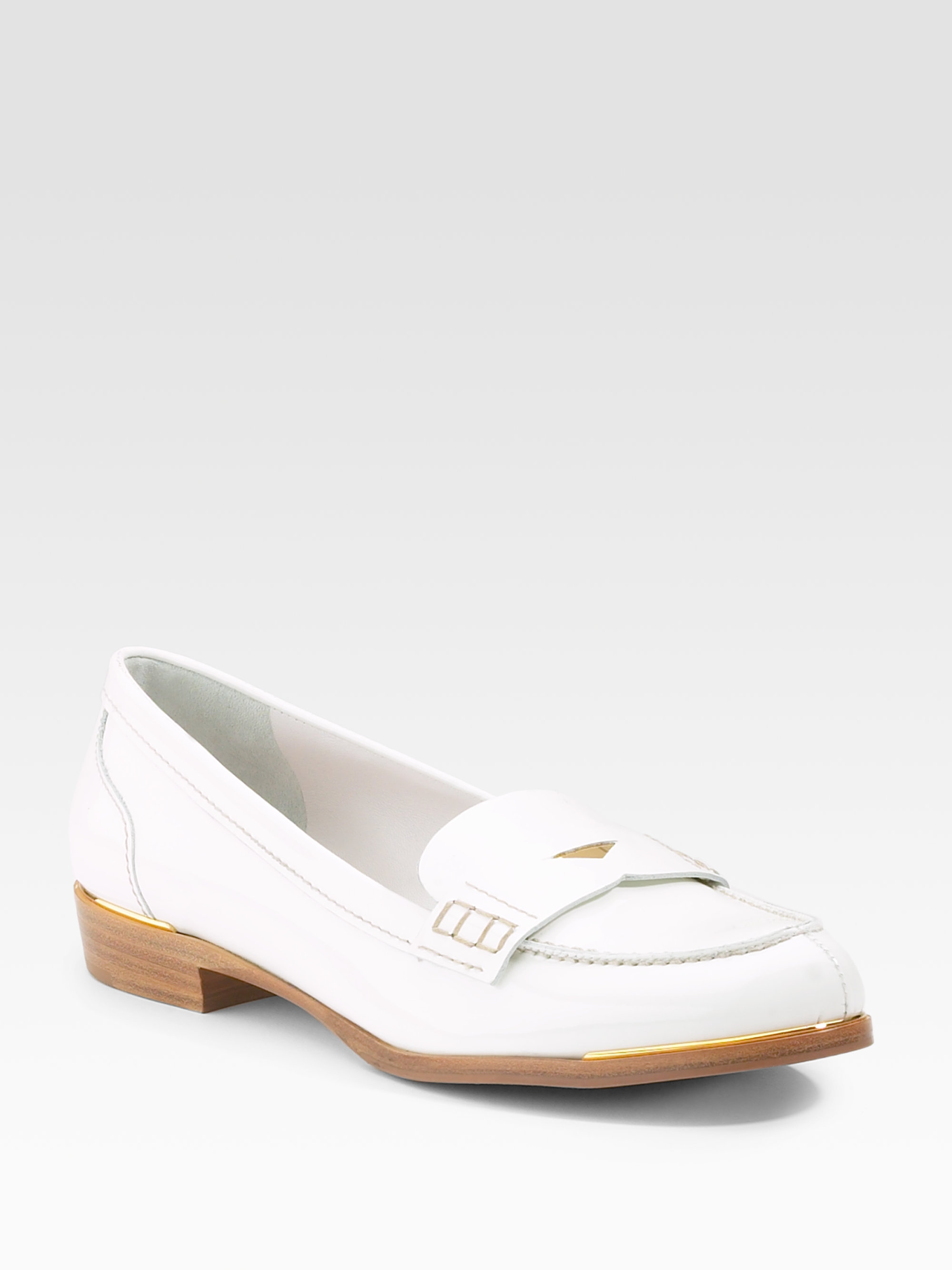 miu miu white flats