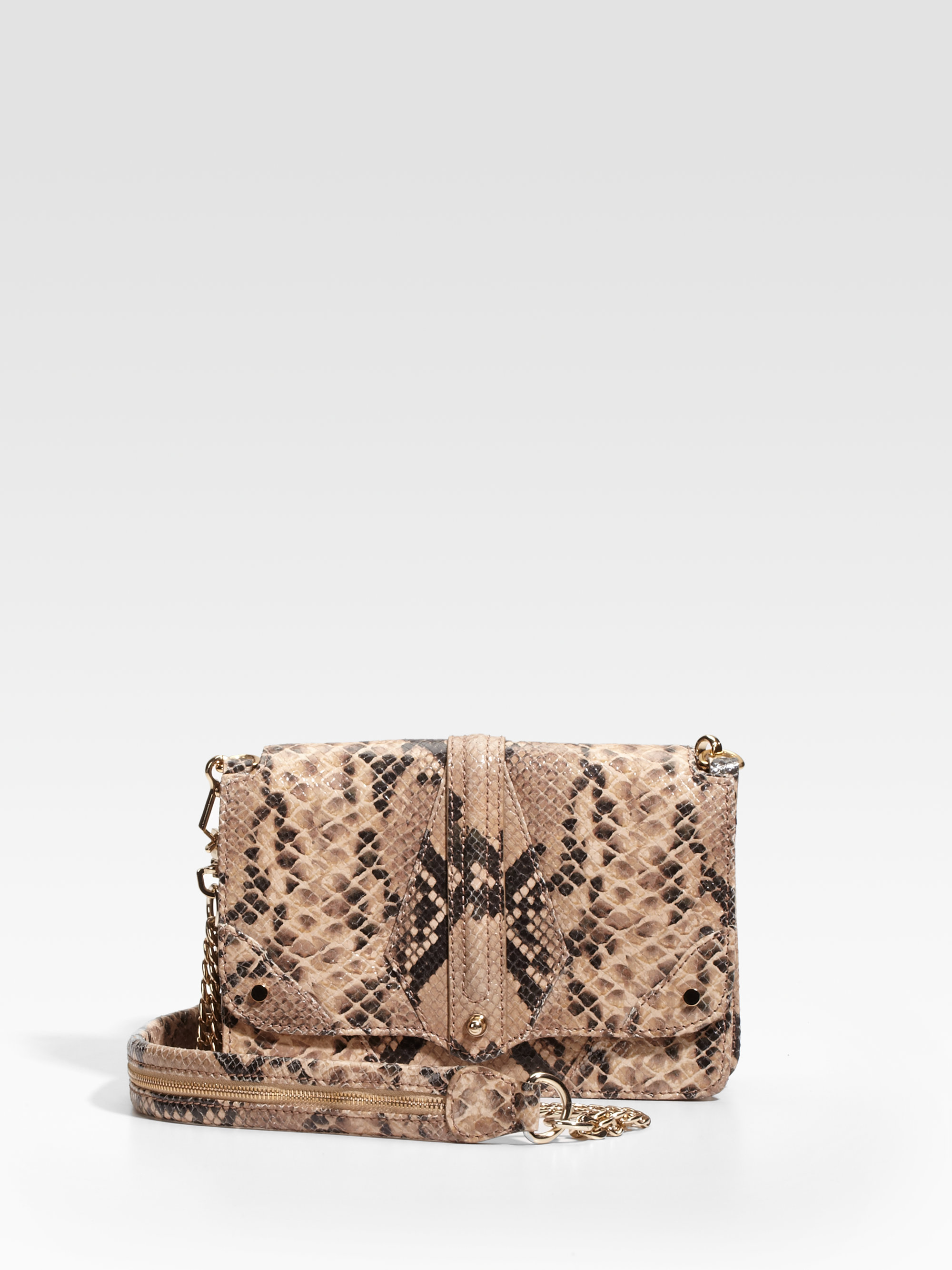 snakeskin shoulder bag