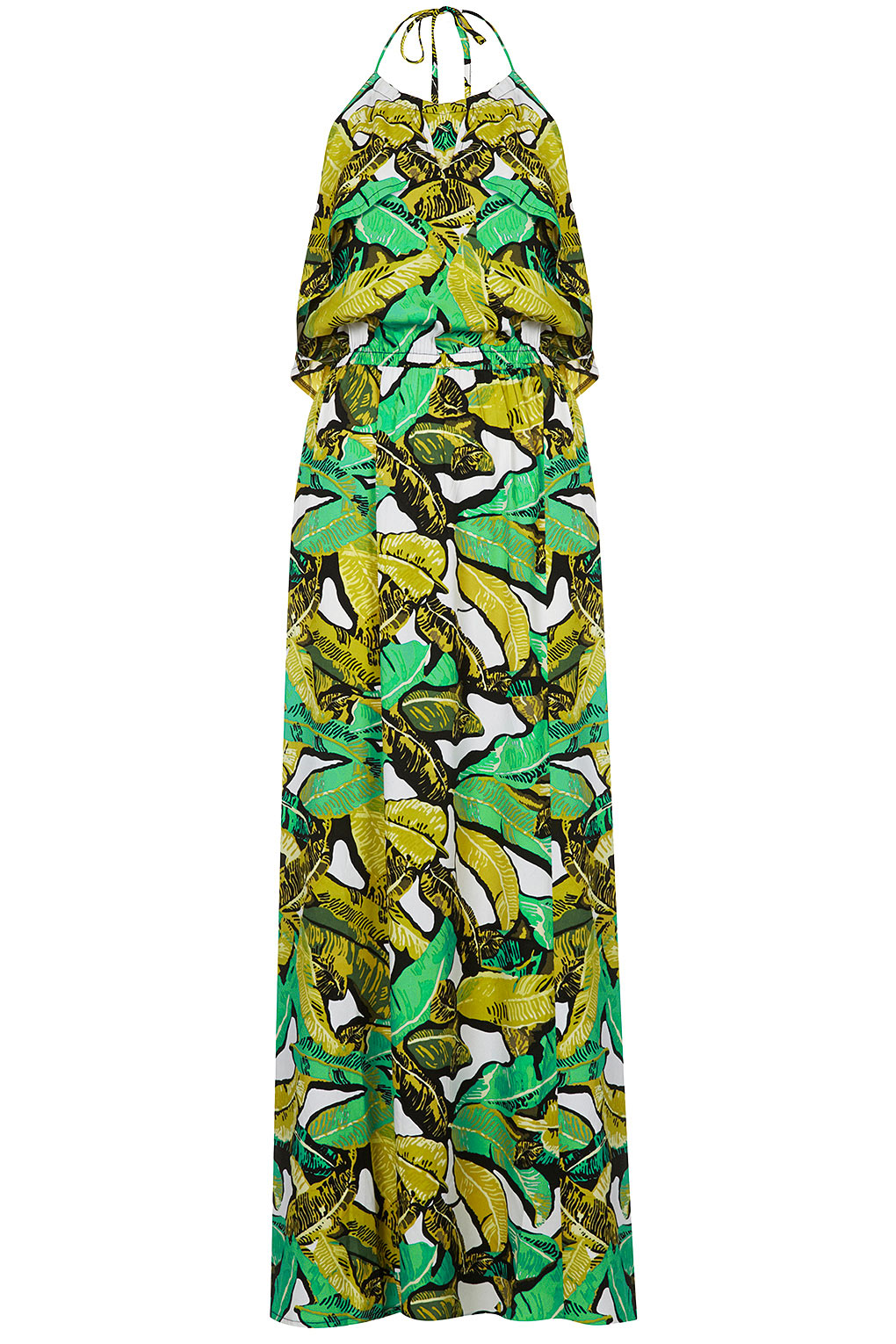 banana leaf dress topshop