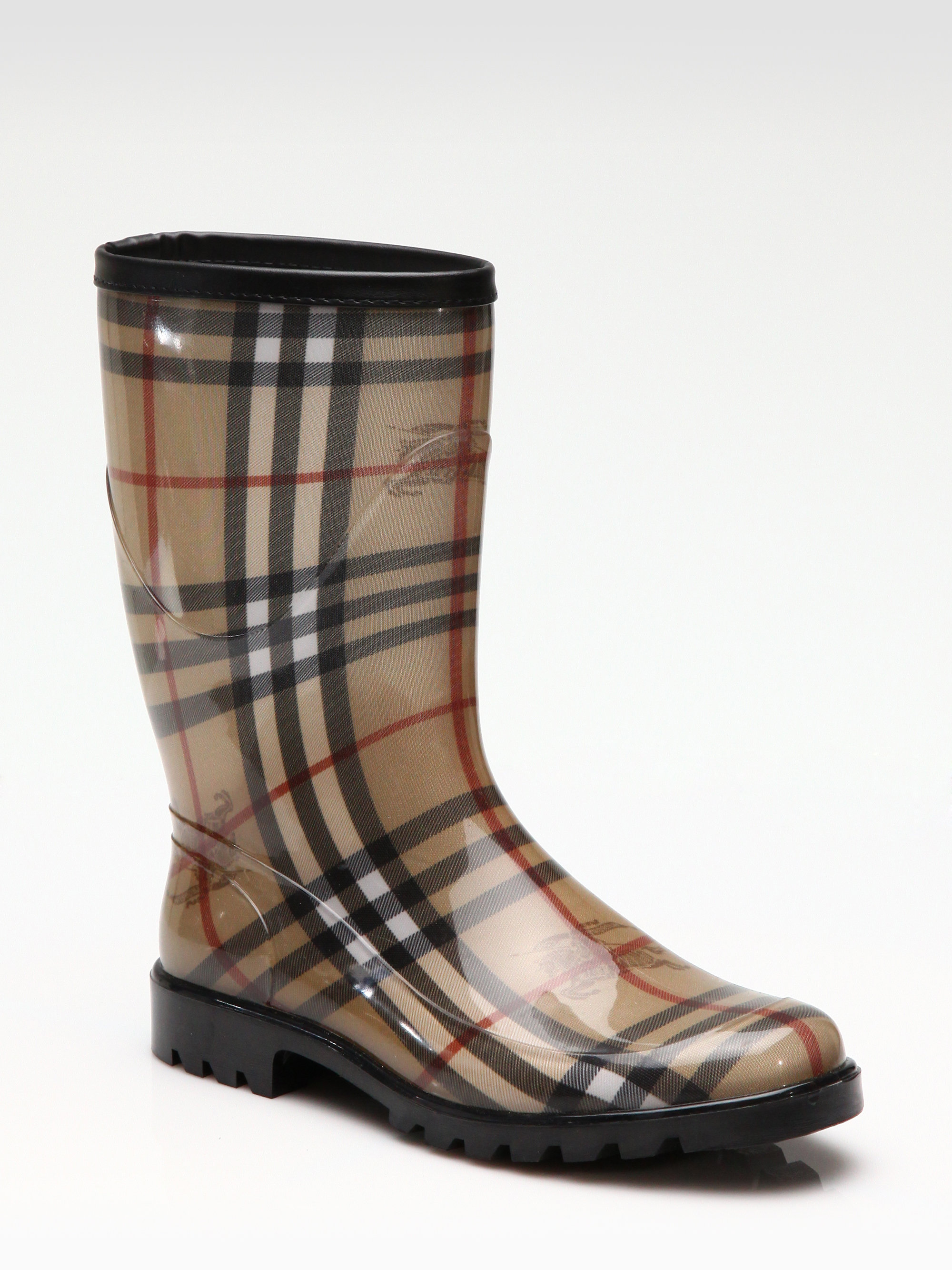 rubber boots burberry