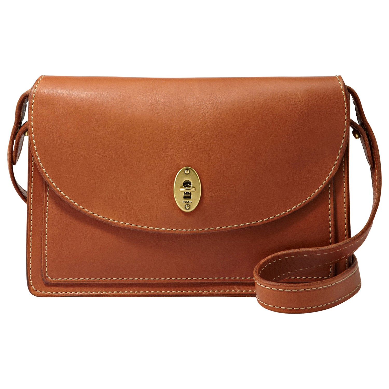 Fossil Austin Convert Clutch Handbag in Brown ( saddle) | Lyst