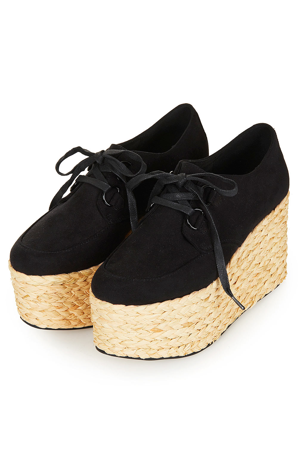 espadrille black platform