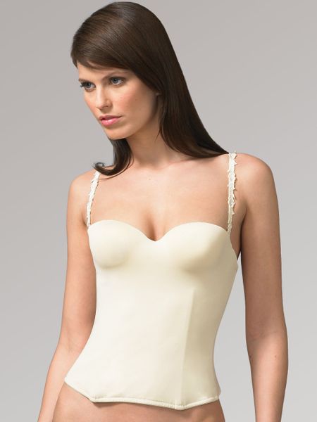 ivory bustier bridal