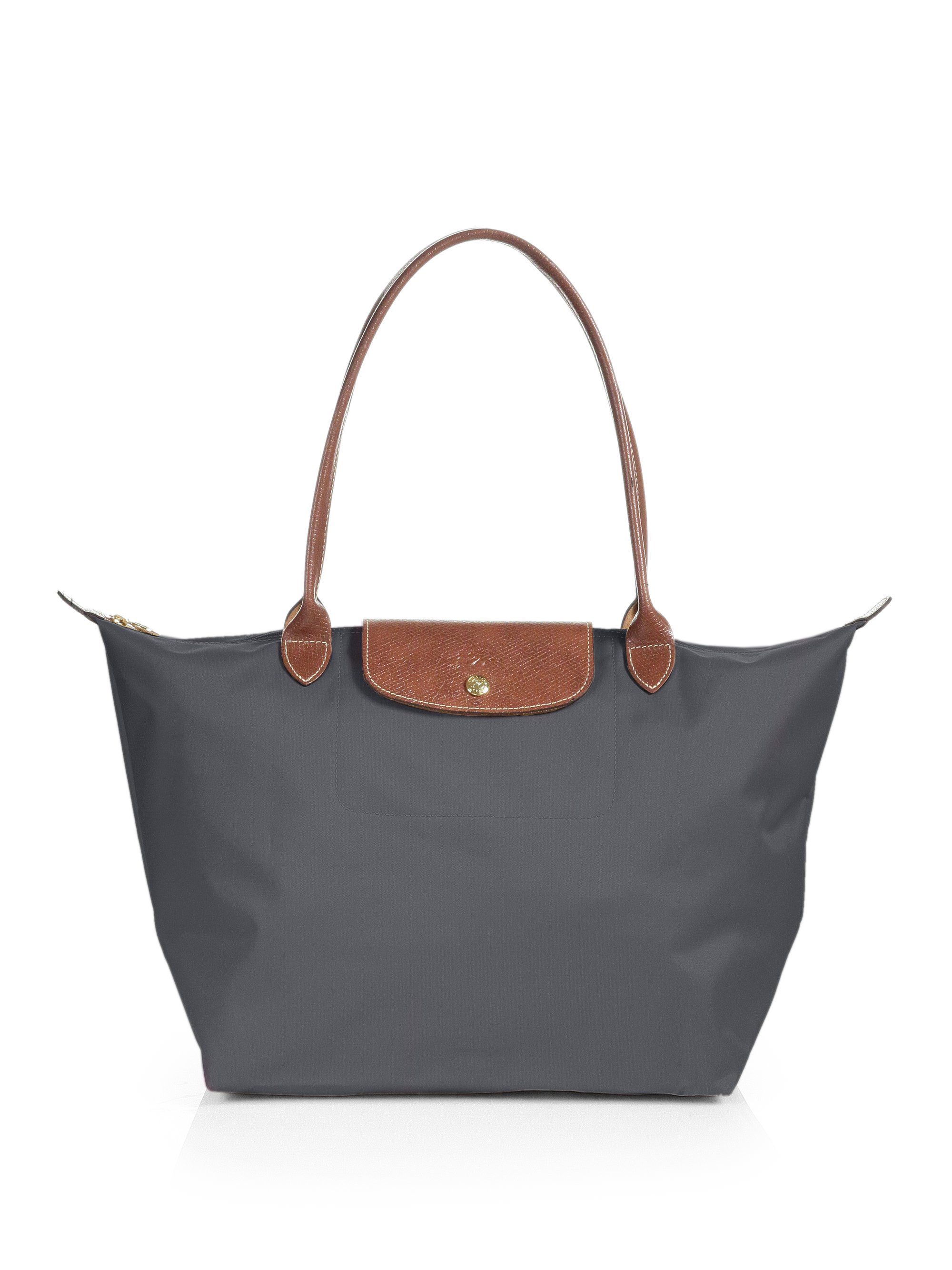 Lyst - Longchamp Le Pliage Large Shoulder Tote in Gray