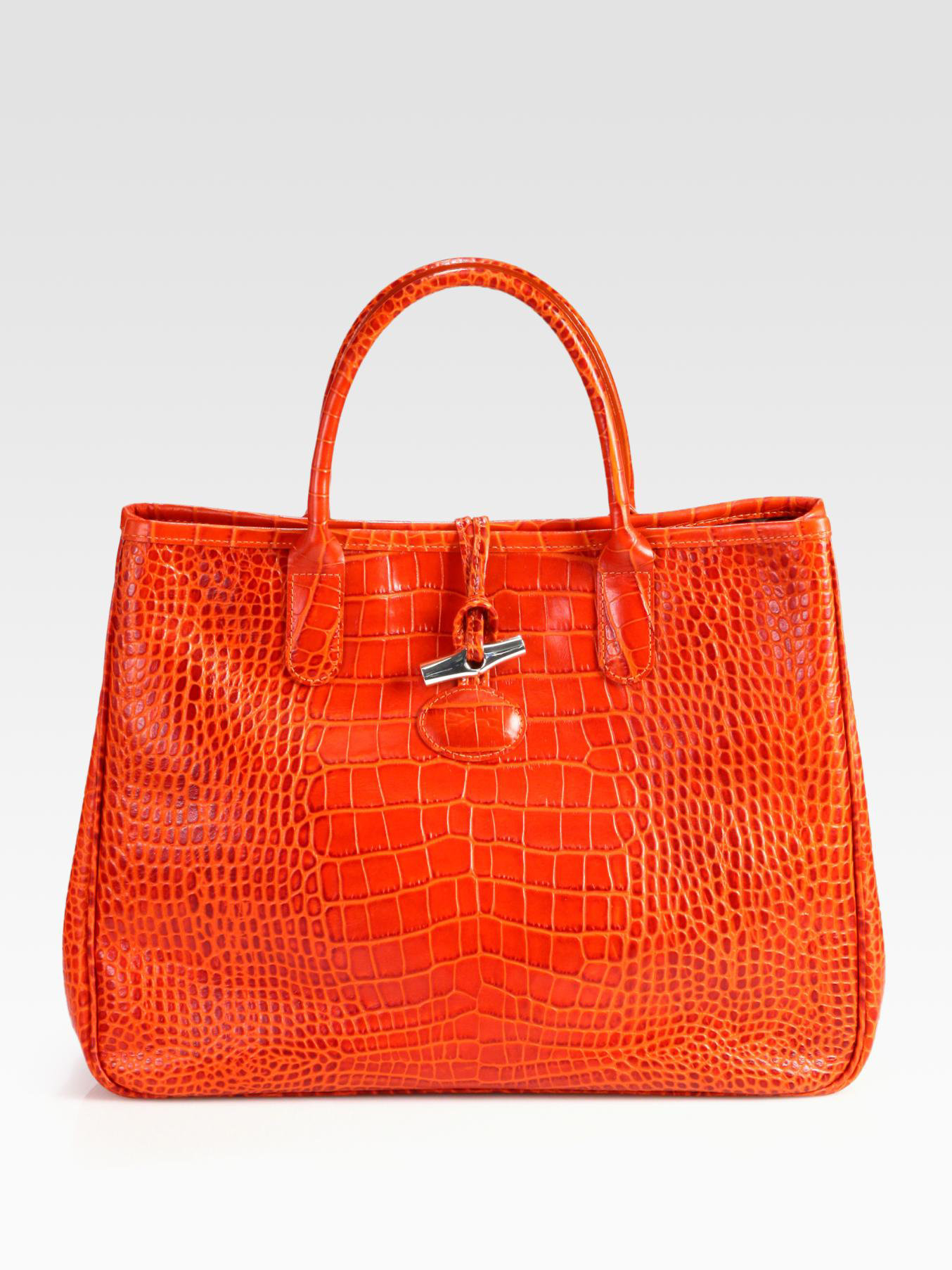 Longchamp Medium Roseau Leather Tote Bag