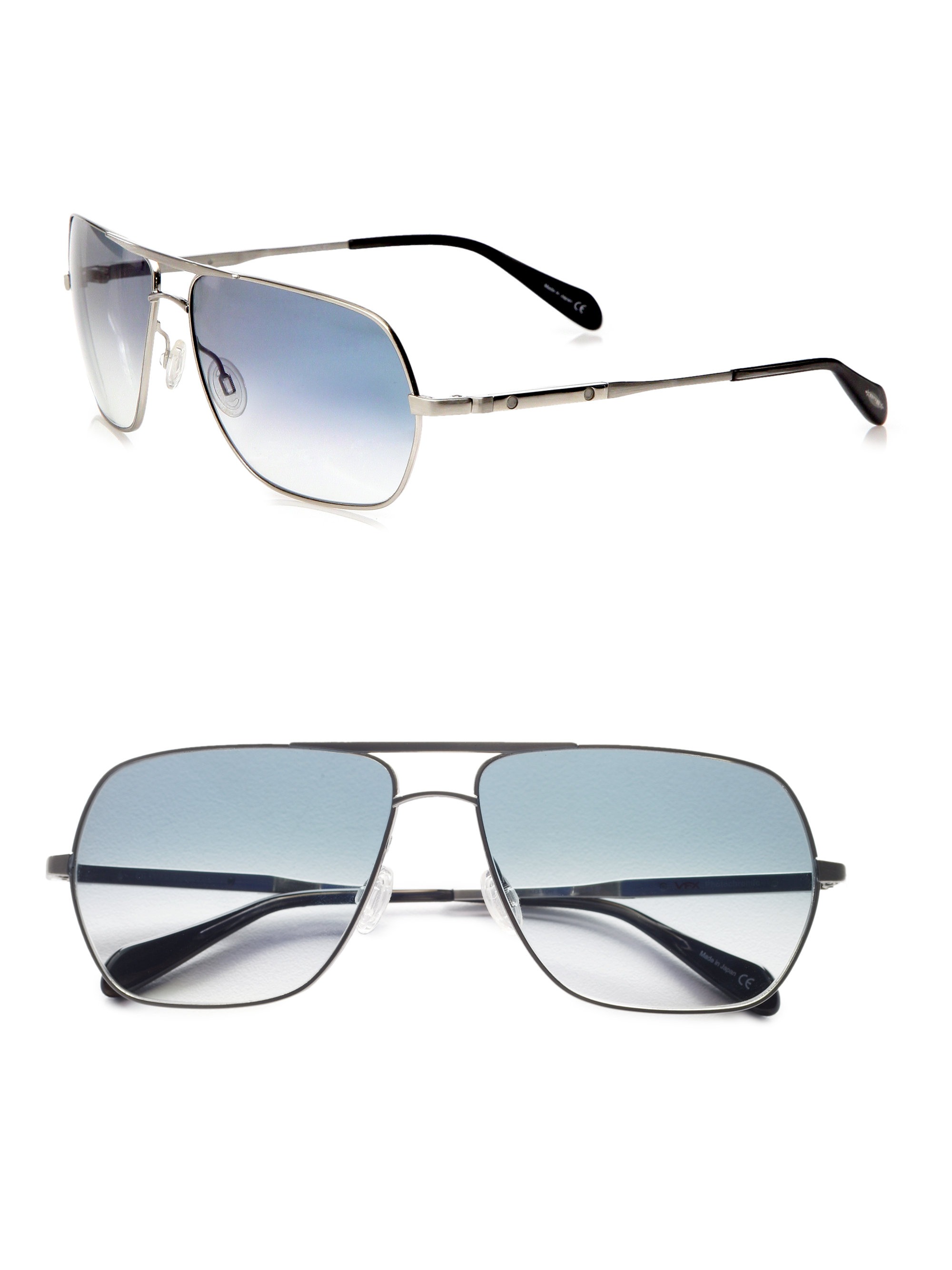 Pink Ombre Lens Slim Rectangular Sunglasses | PrettyLittleThing