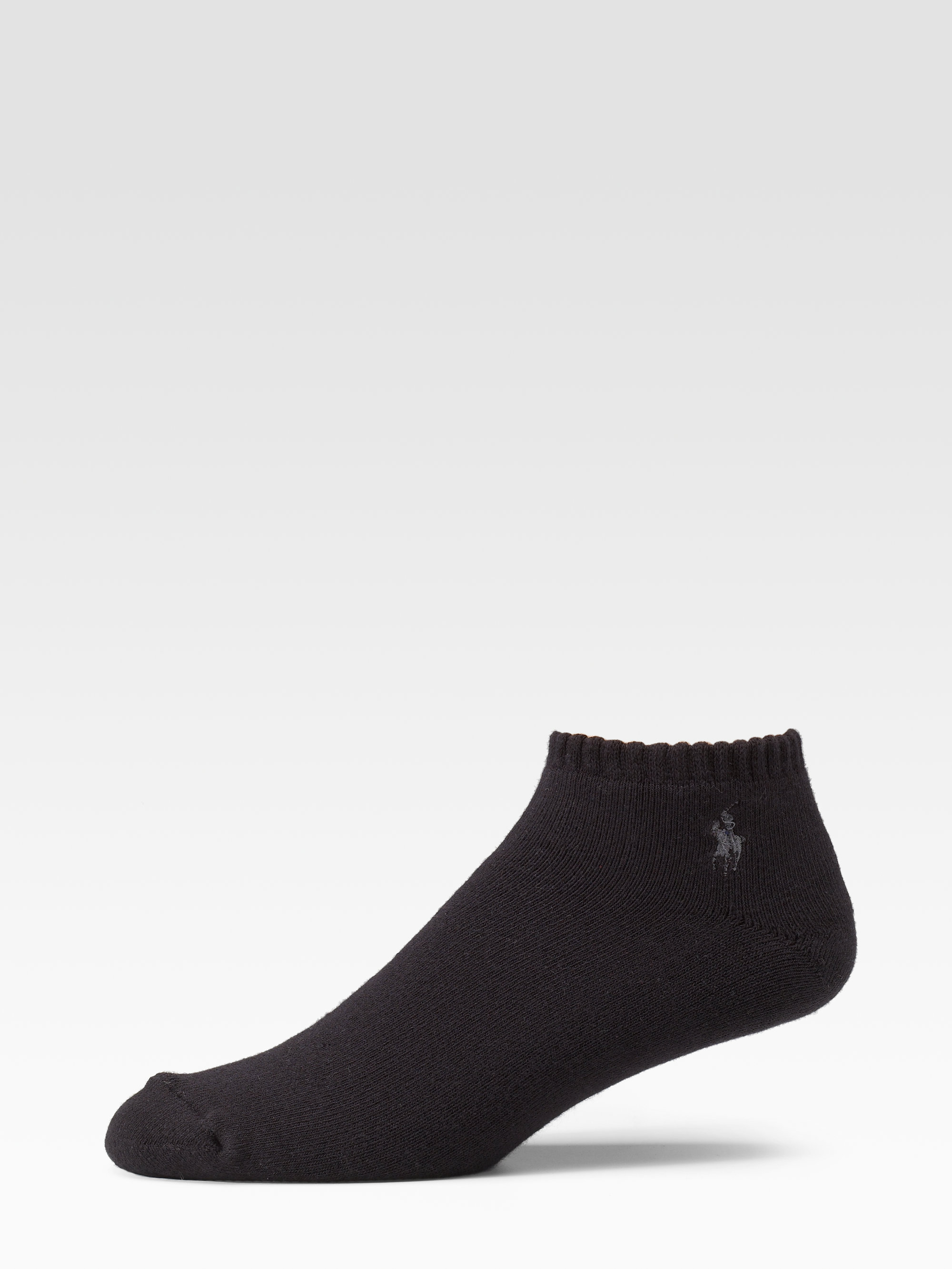 Black polo ankle socks Clearance