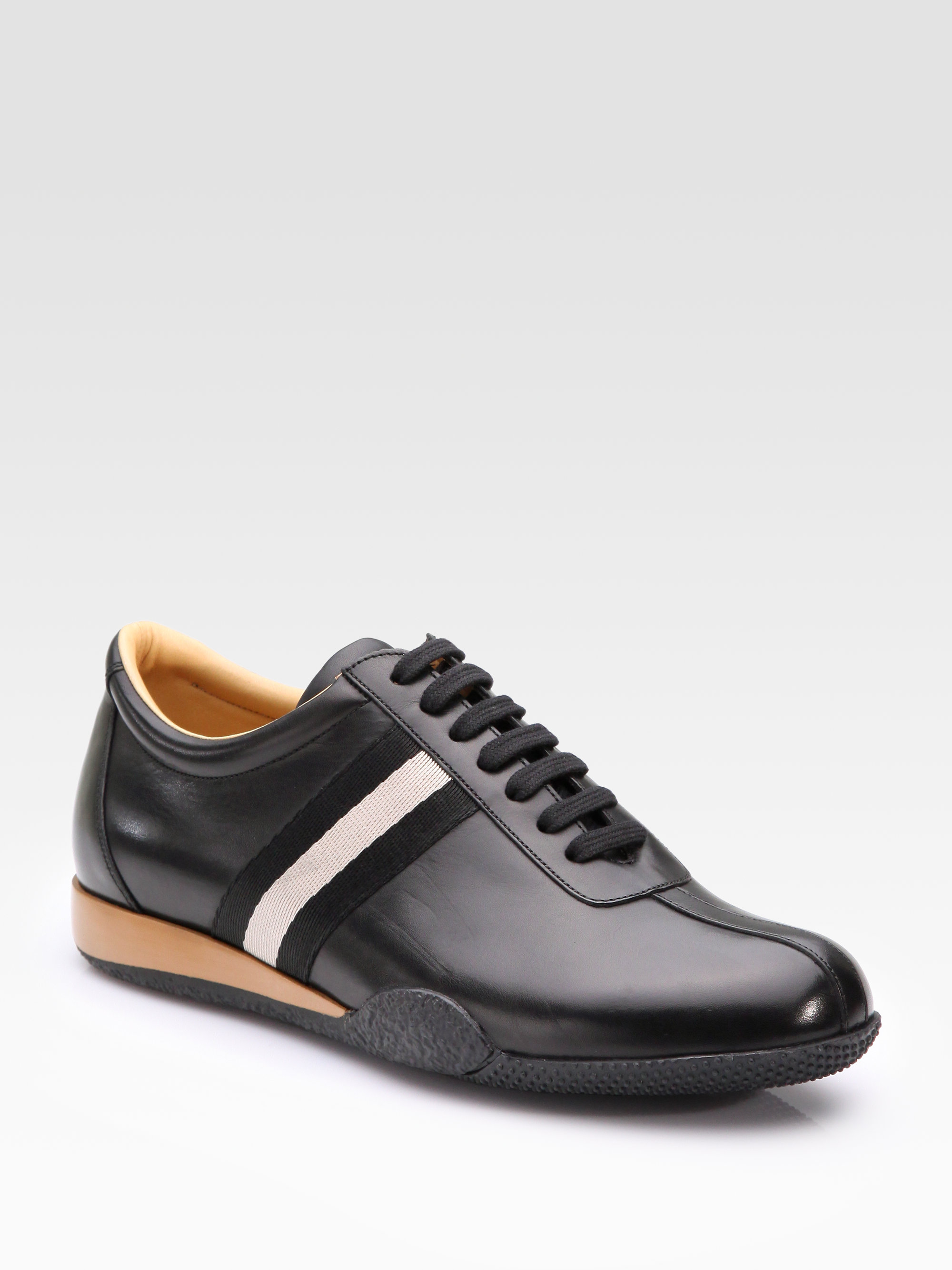 Bally Leather Freenew Sneakers in Black for Men - Lyst