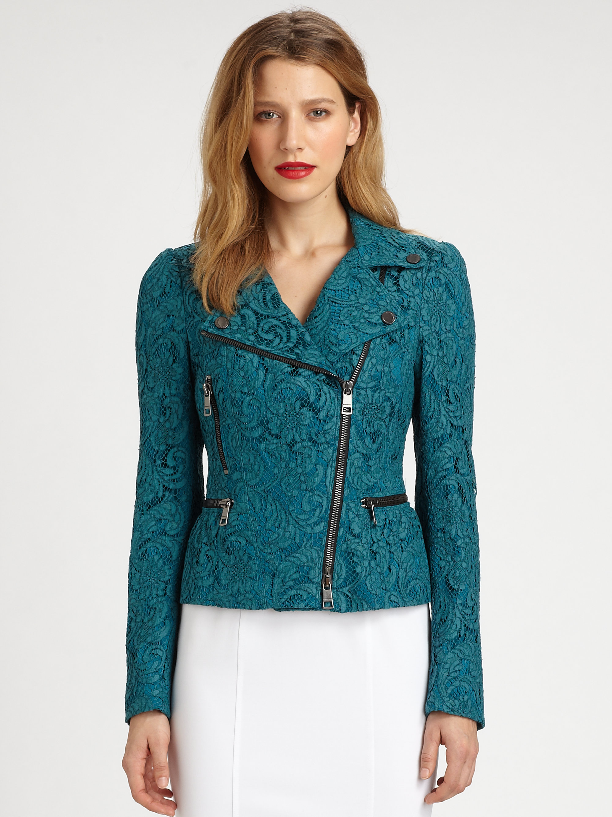 Wedding Lace Jacket burberry lace jacket in blue lyst gallery