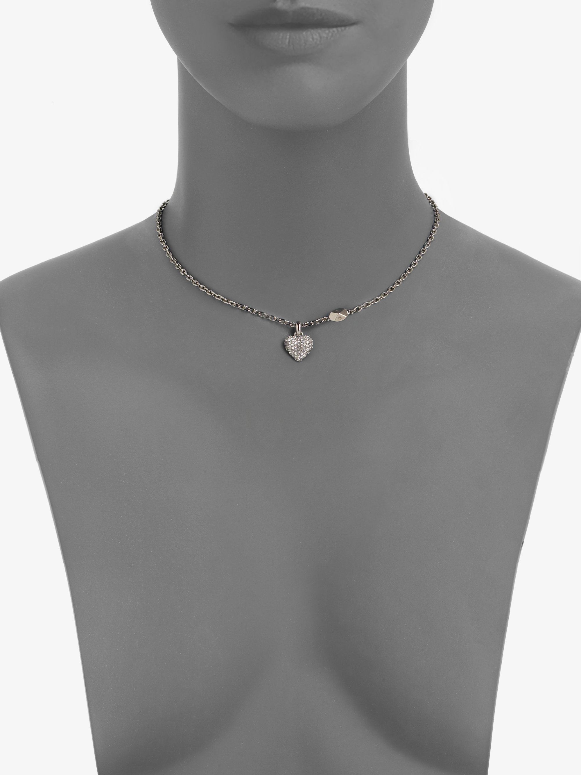 dior necklace heart