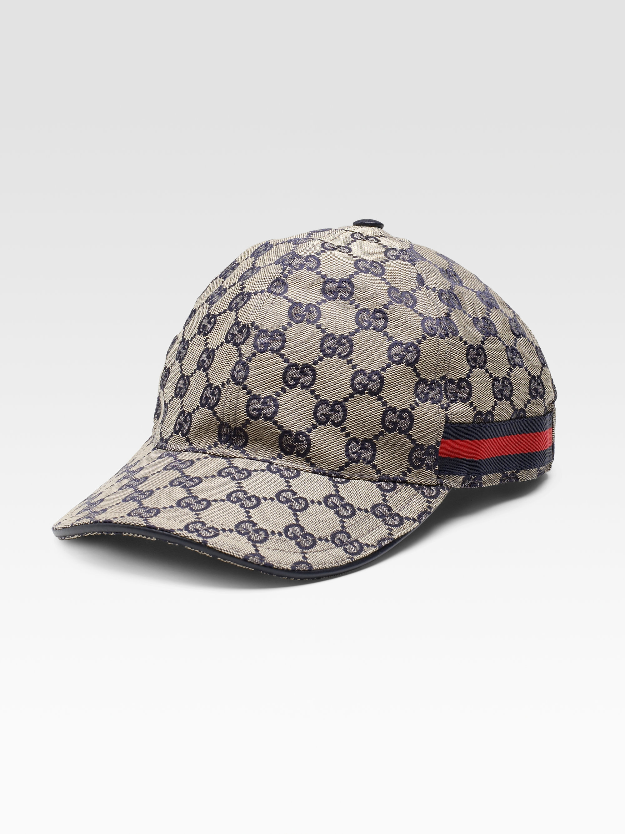 Gucci Canvas Baseball Hat in Blue for Men | Lyst