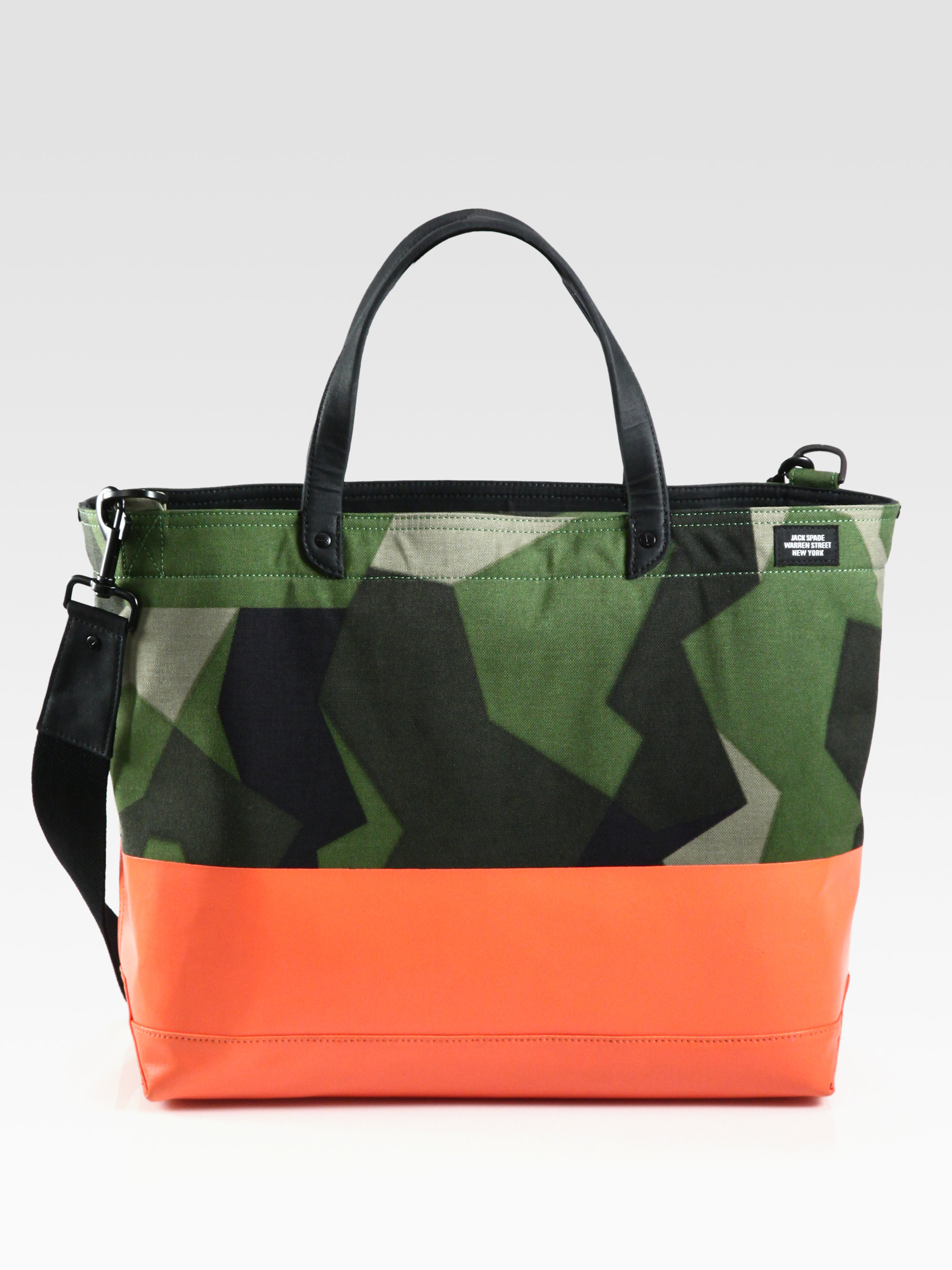 Jack Spade Dipped Coal Bag in Green-Orange (Green) for Men | Lyst